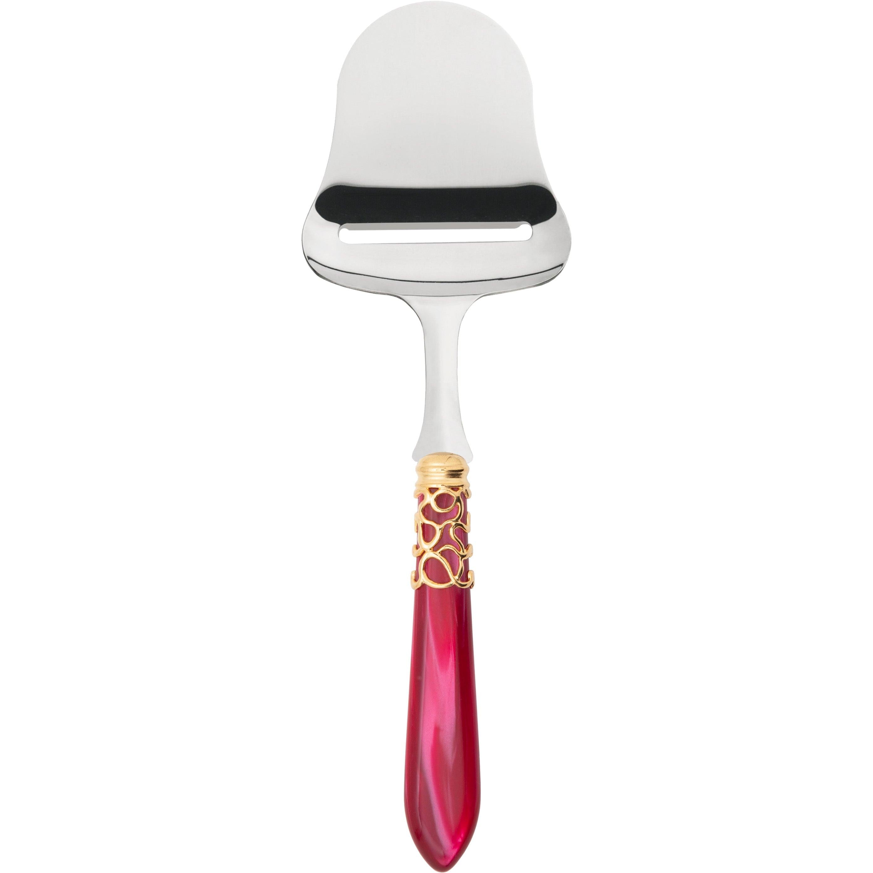 Melodia Gold Cheese Slicer - raspberry