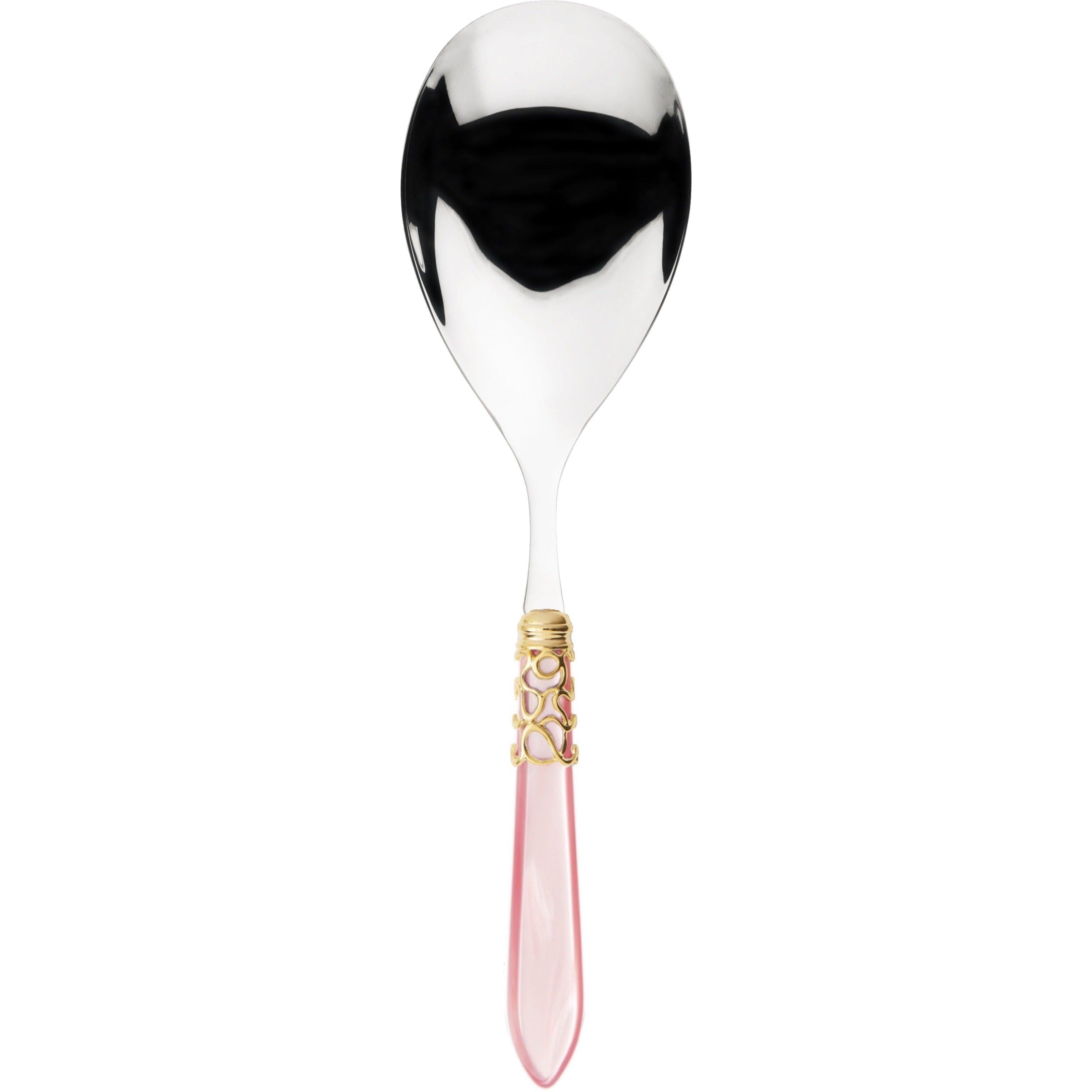 Melodia Gold Rice Casserole Serving Spoon in gift box - Pink