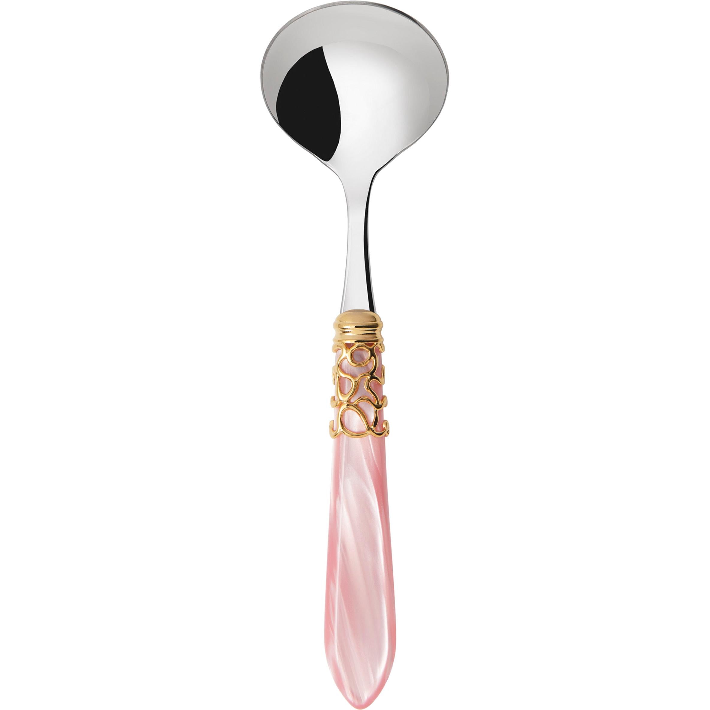 Melodia Gold Sauce / Gravy Ladle - pink