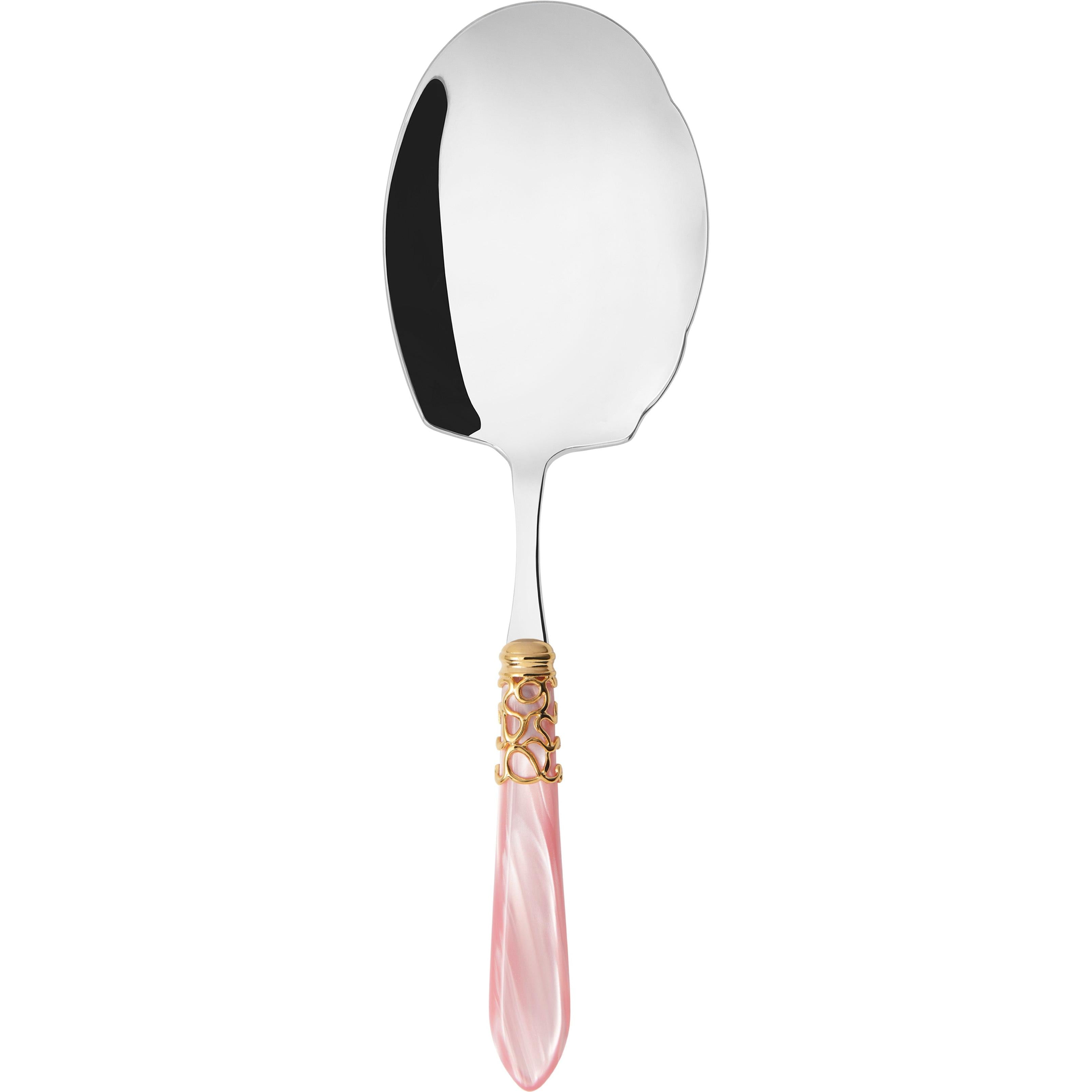 Melodia Gold Kebab Serving Spoon - pink