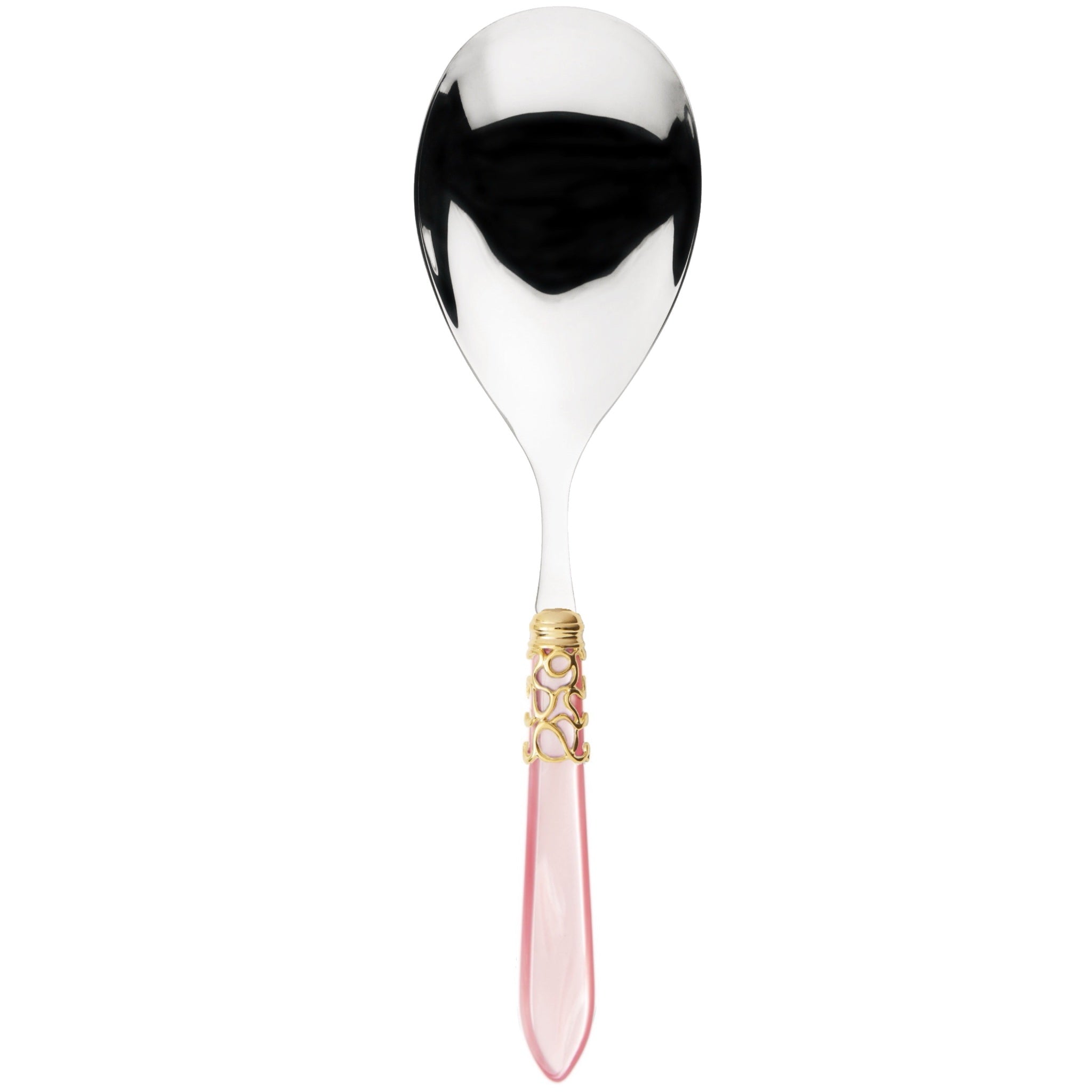 Melodia Gold Rice Casserole Serving Spoon - Pink