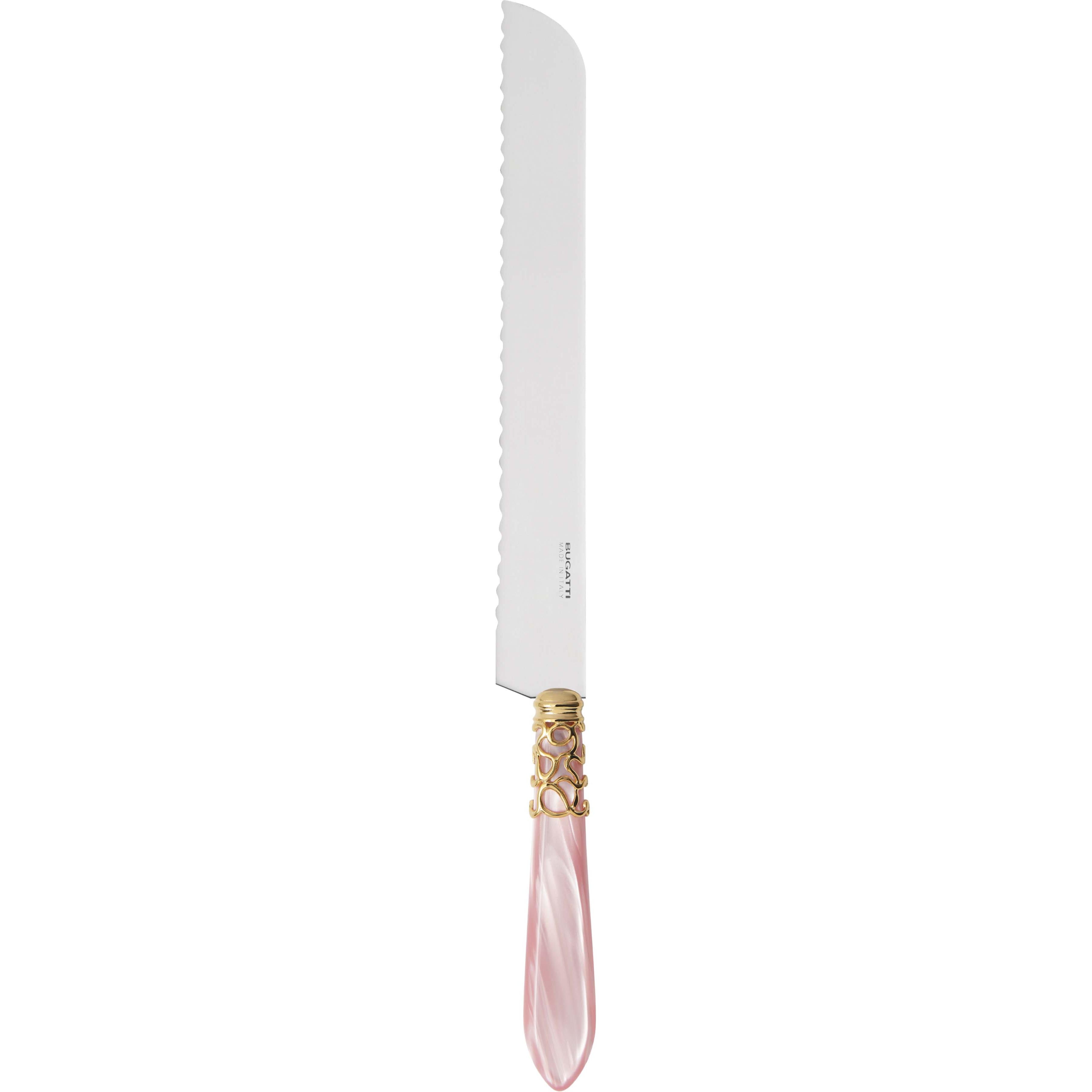 Melodia Gold Bread Knife - pink