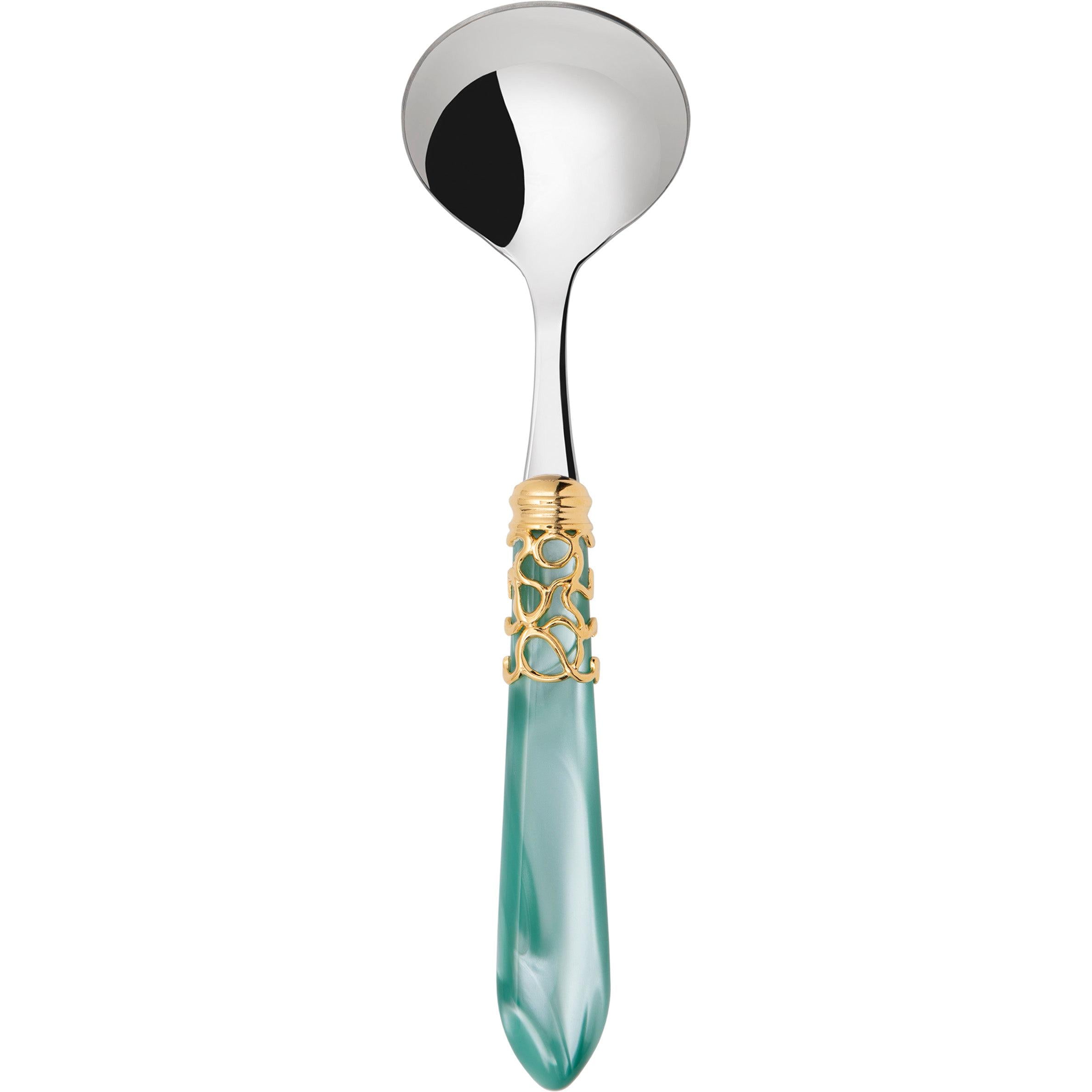 Melodia Gold Sauce / Gravy Ladle - aqua