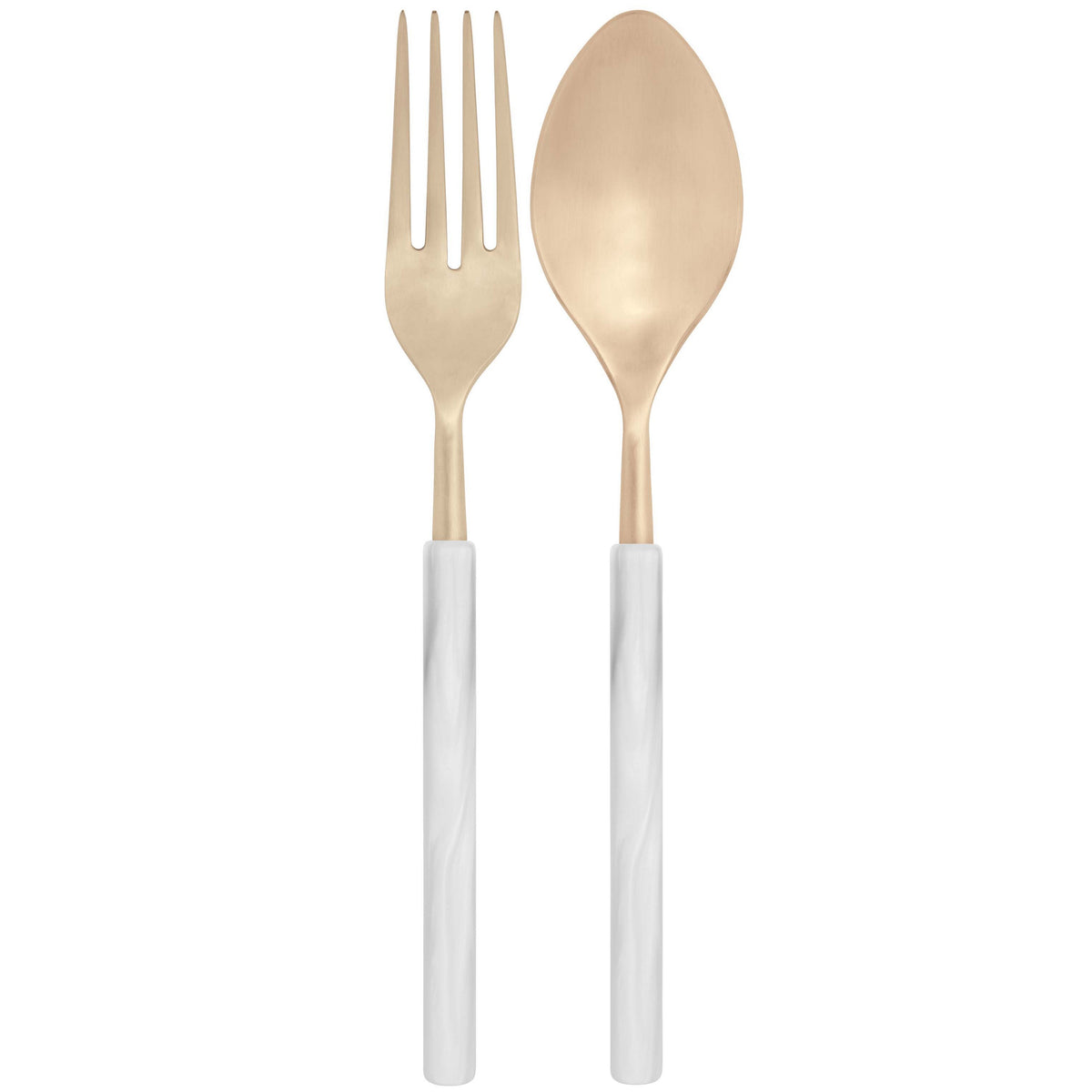 Mediterraneo Champagne 2 Piece Serving Set white