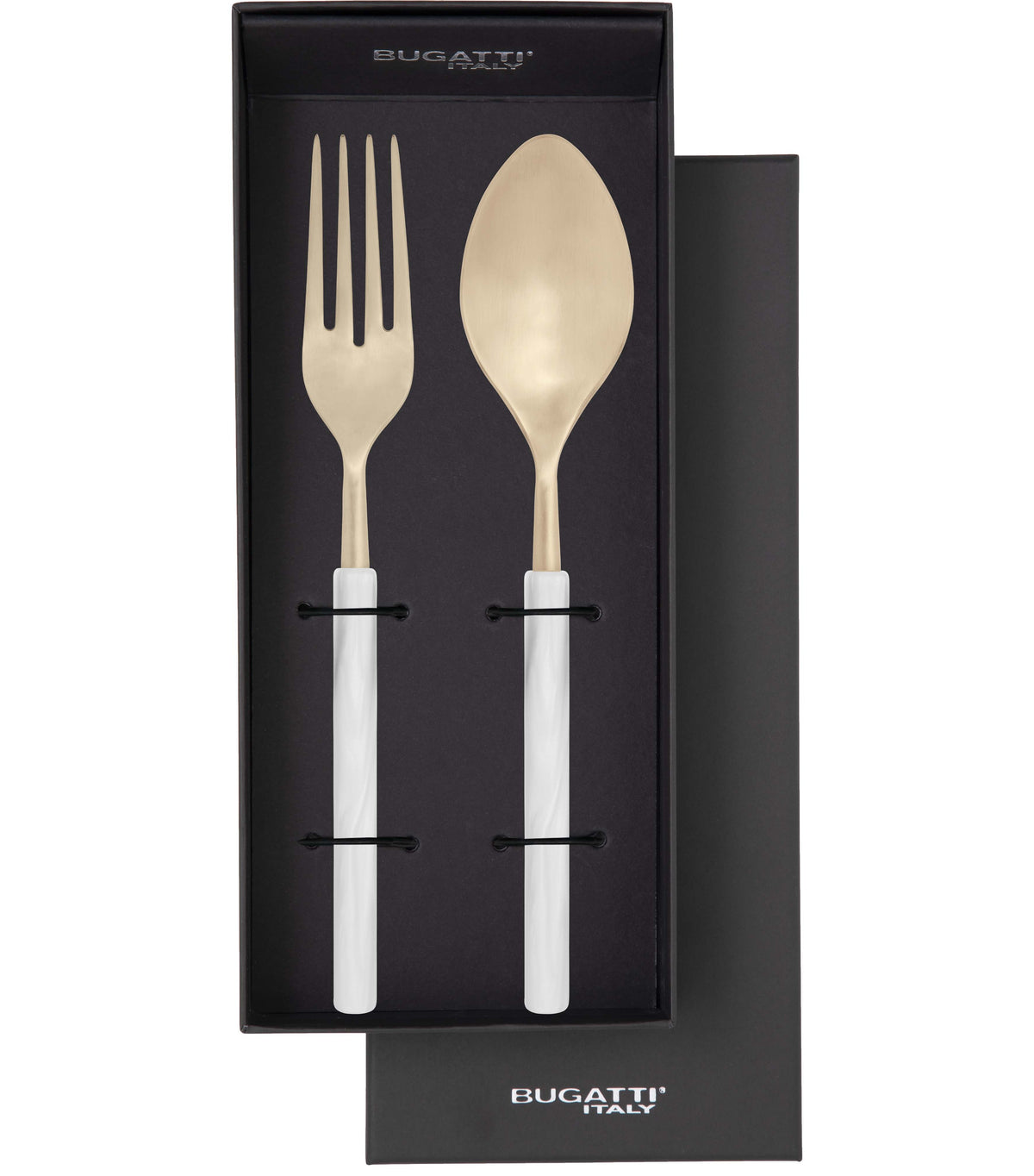 Mediterraneo Champagne 2 Piece Serving Set white