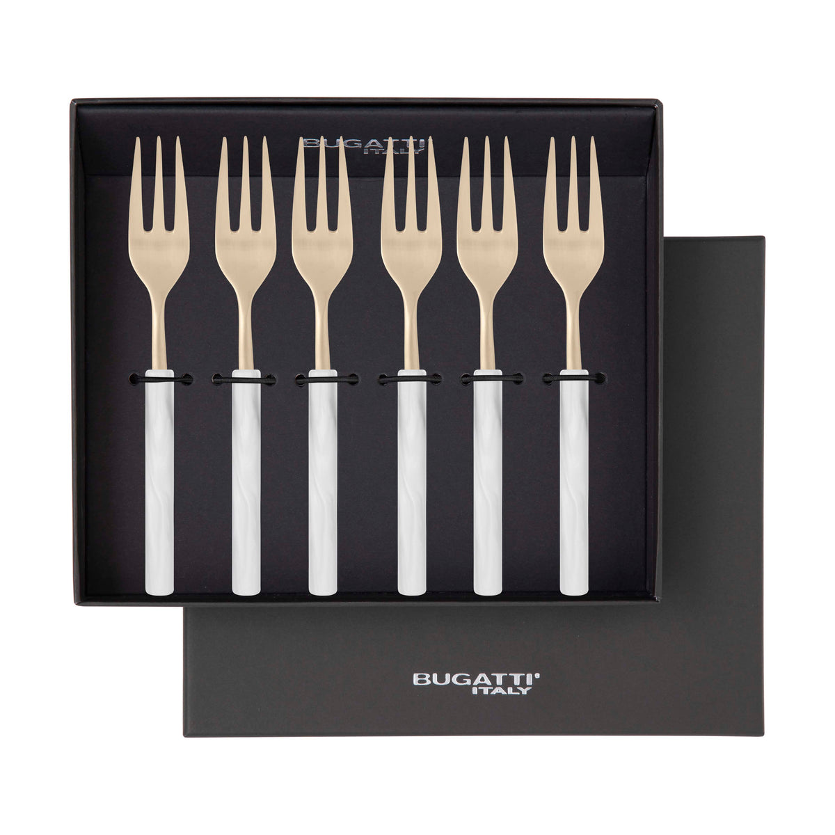 Mediterraneo Champagne Cocktail / Cake Forks Set white