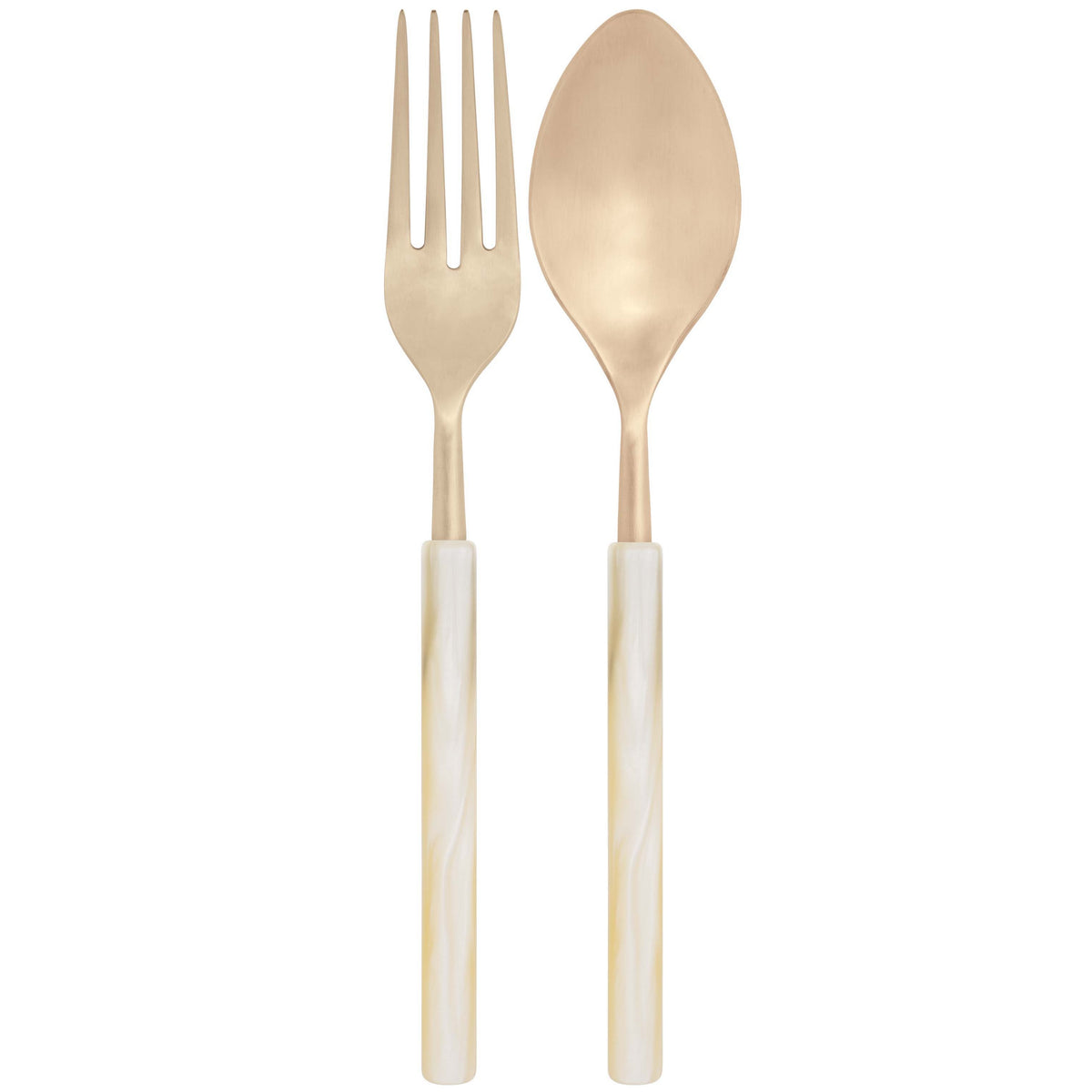 Mediterraneo Champagne 2 Piece Serving Set ivory