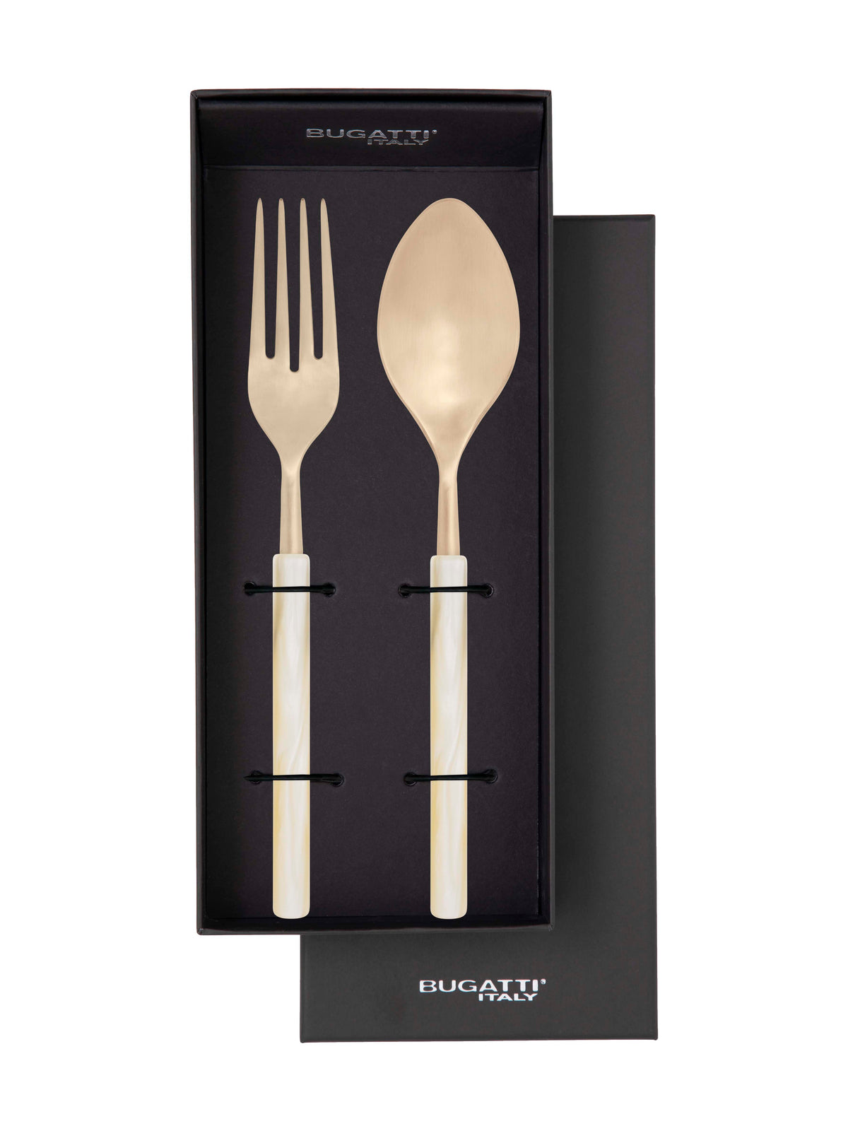 Mediterraneo Champagne 2 Piece Serving Set ivory