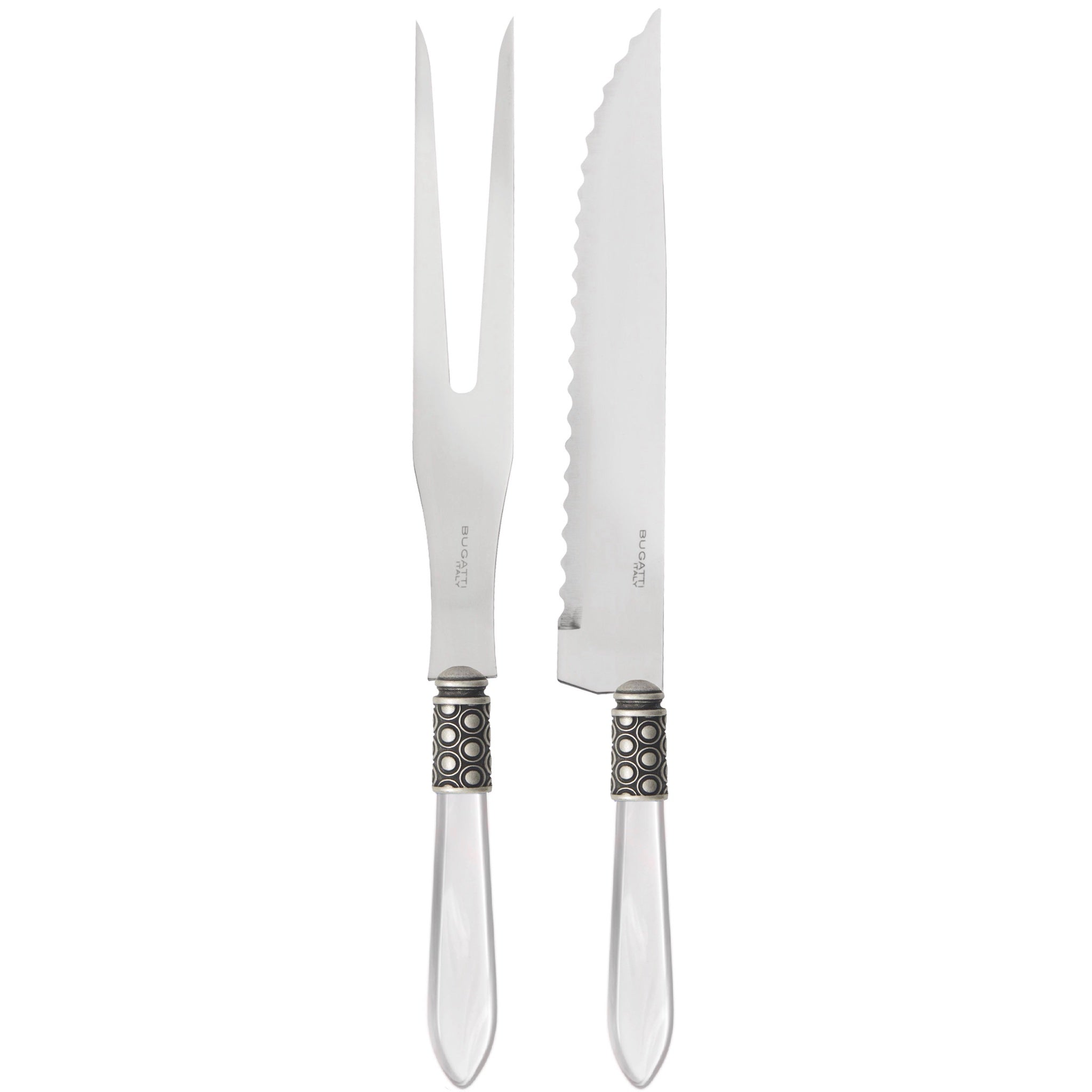 Optical Antique Roast Carving Set - white-Casa Bugatti USA
