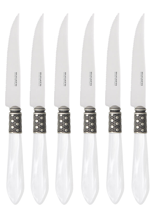 Optical Antique 6 Piece Steak knife Set - Clear