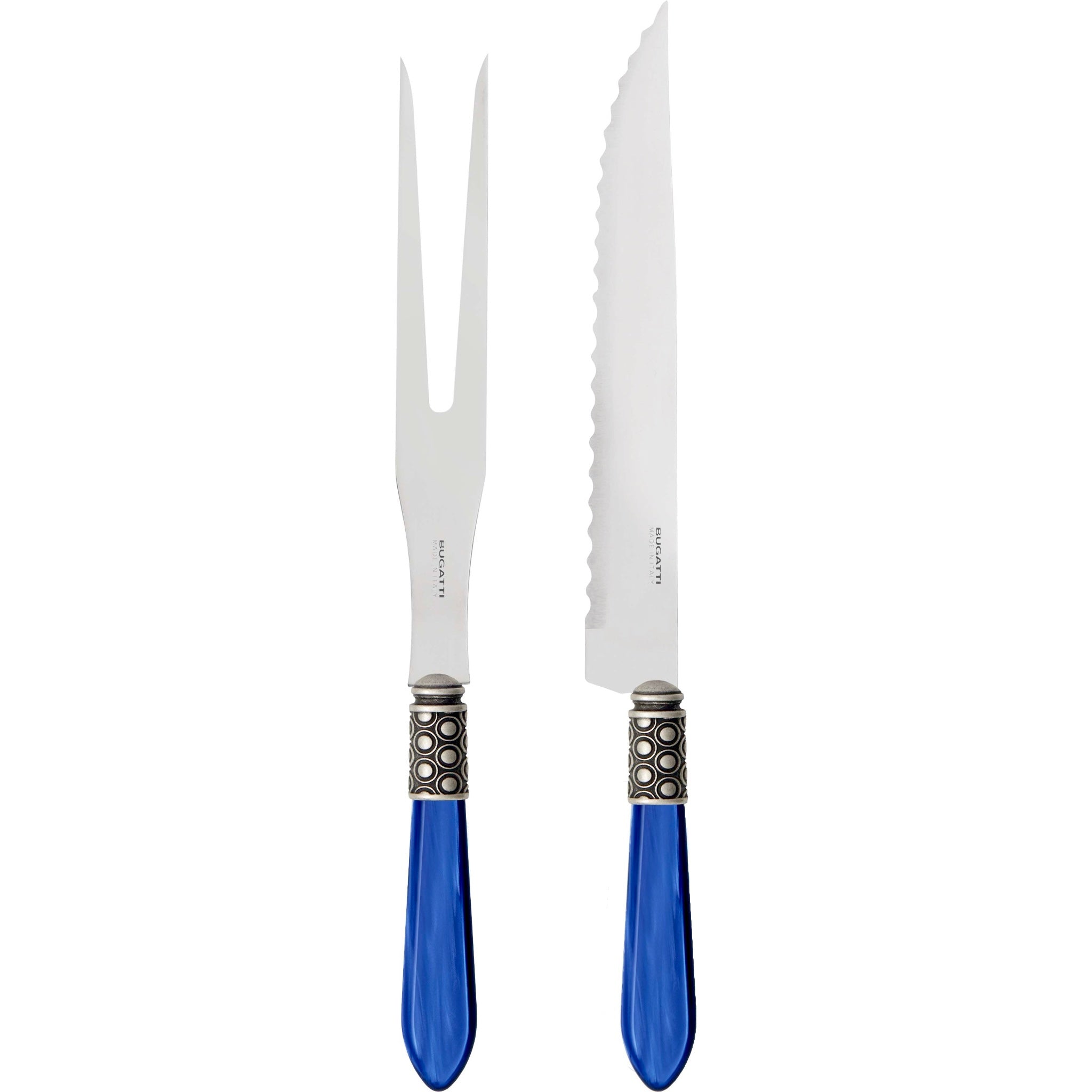 Optical Antique Roast Carving Set - Royal Blue