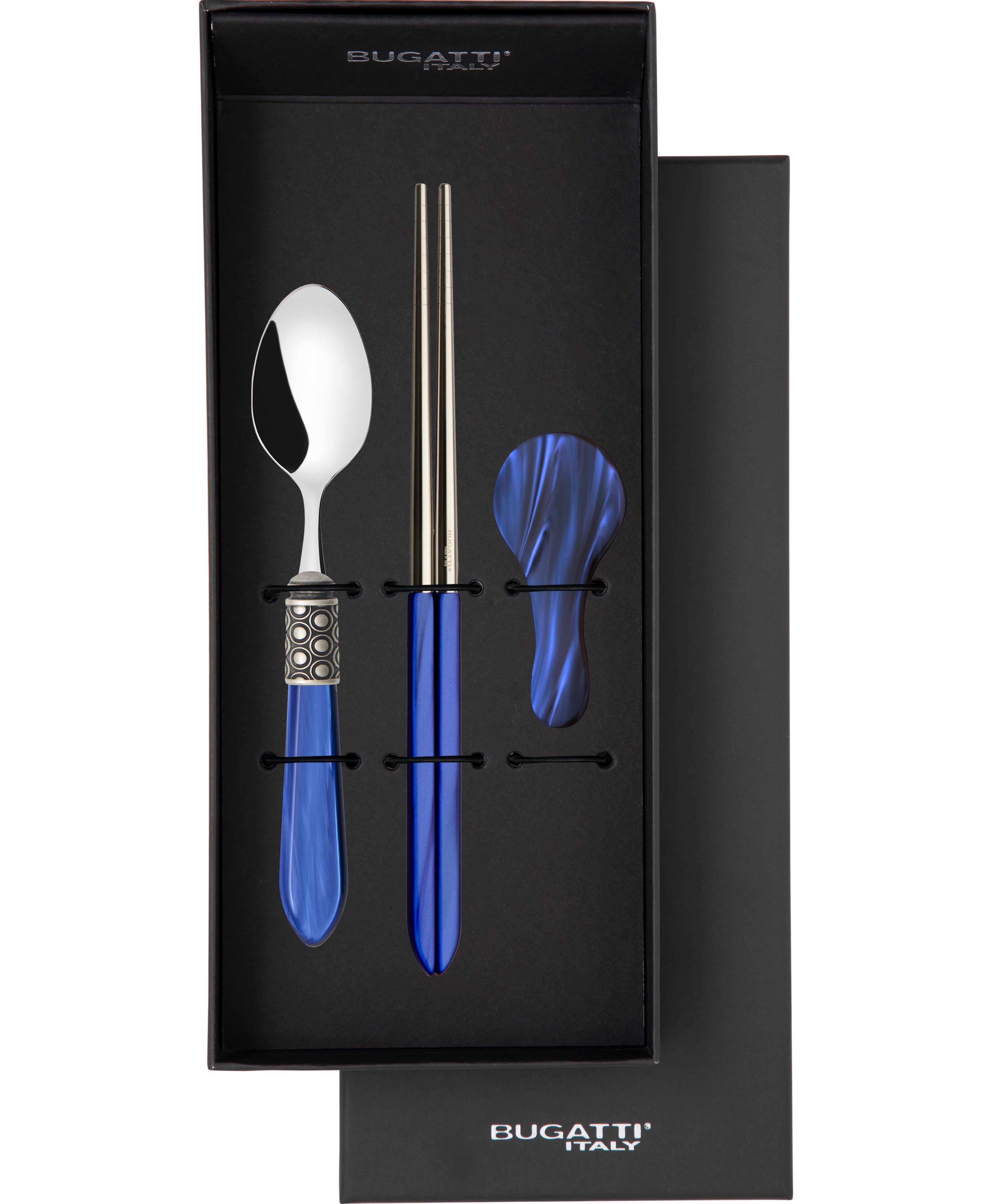Optical Antique Chopticks set for 1 in gift box - Royal Blue