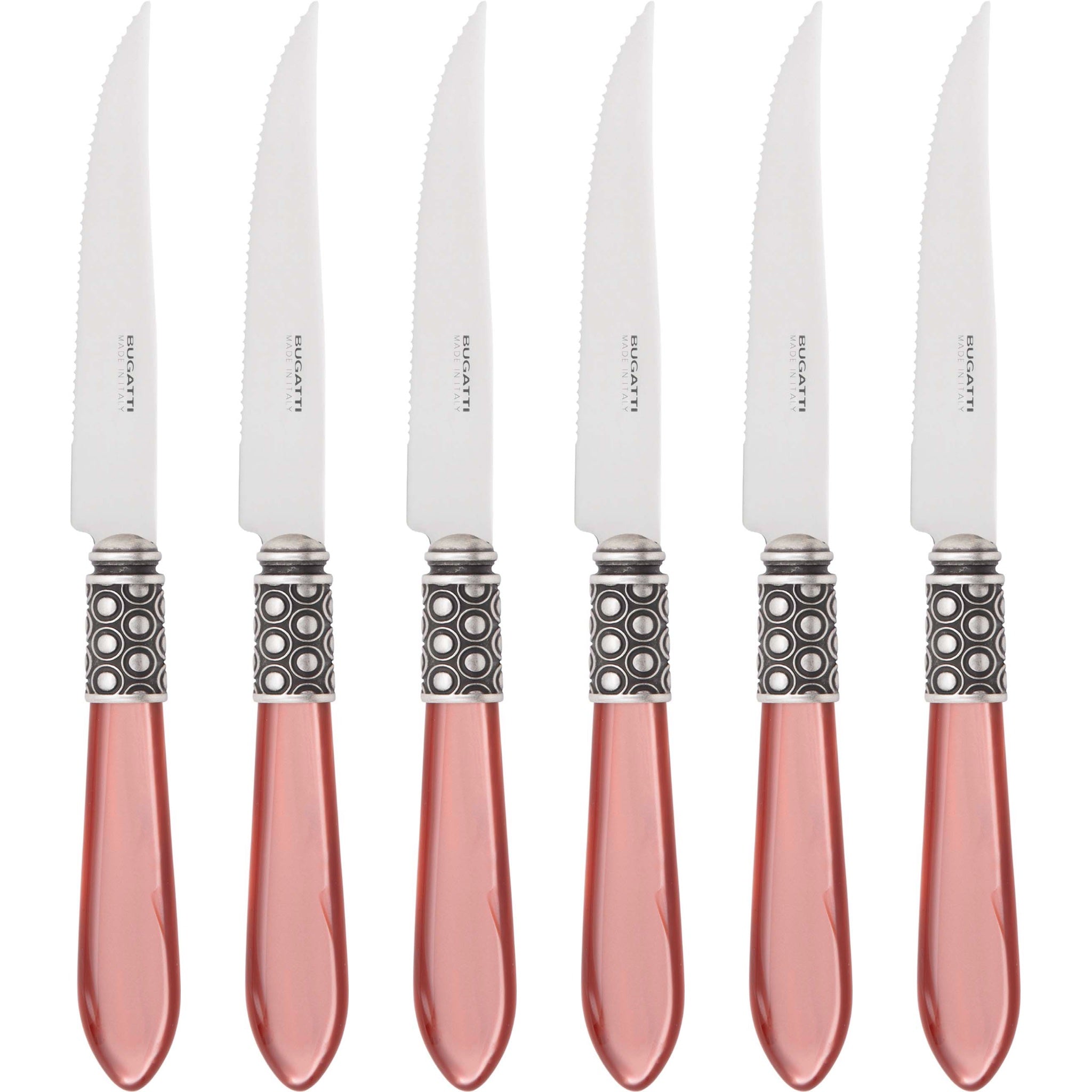 Optical Antique 6 Piece Steak knife Set - Rust
