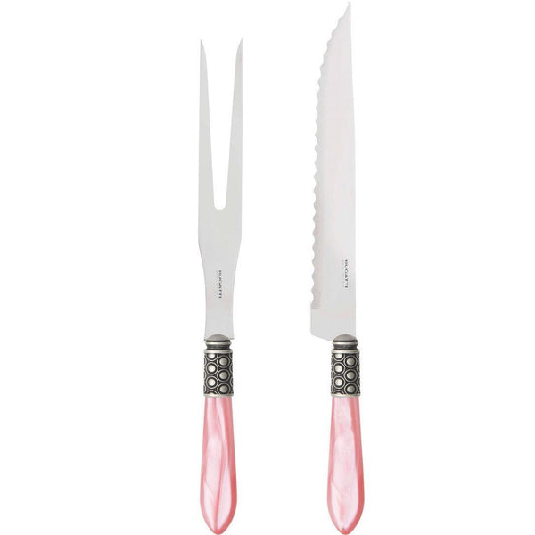 Optical Antique Roast Carving Set - Pink