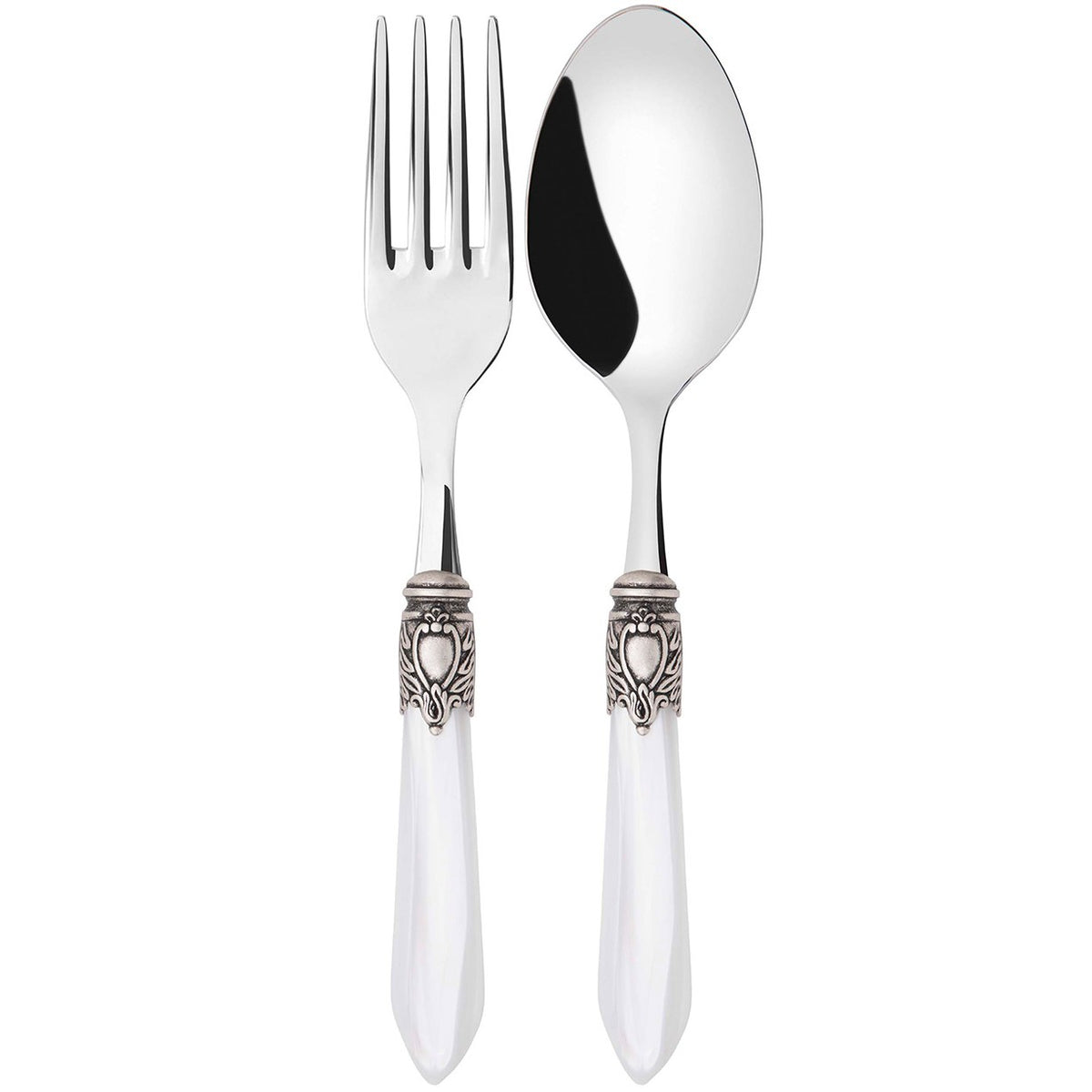 Oxford Antique 2 Piece Serving Set - White