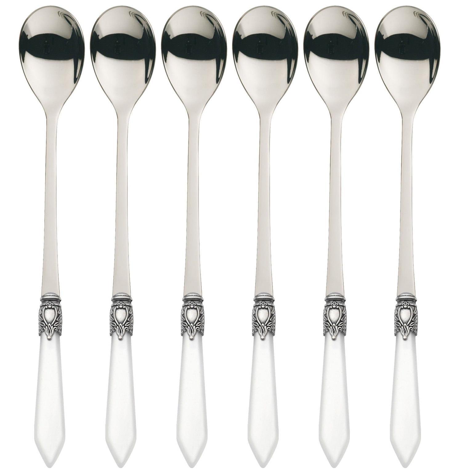 Oxford Antique Ice Tea Spoons Set  White