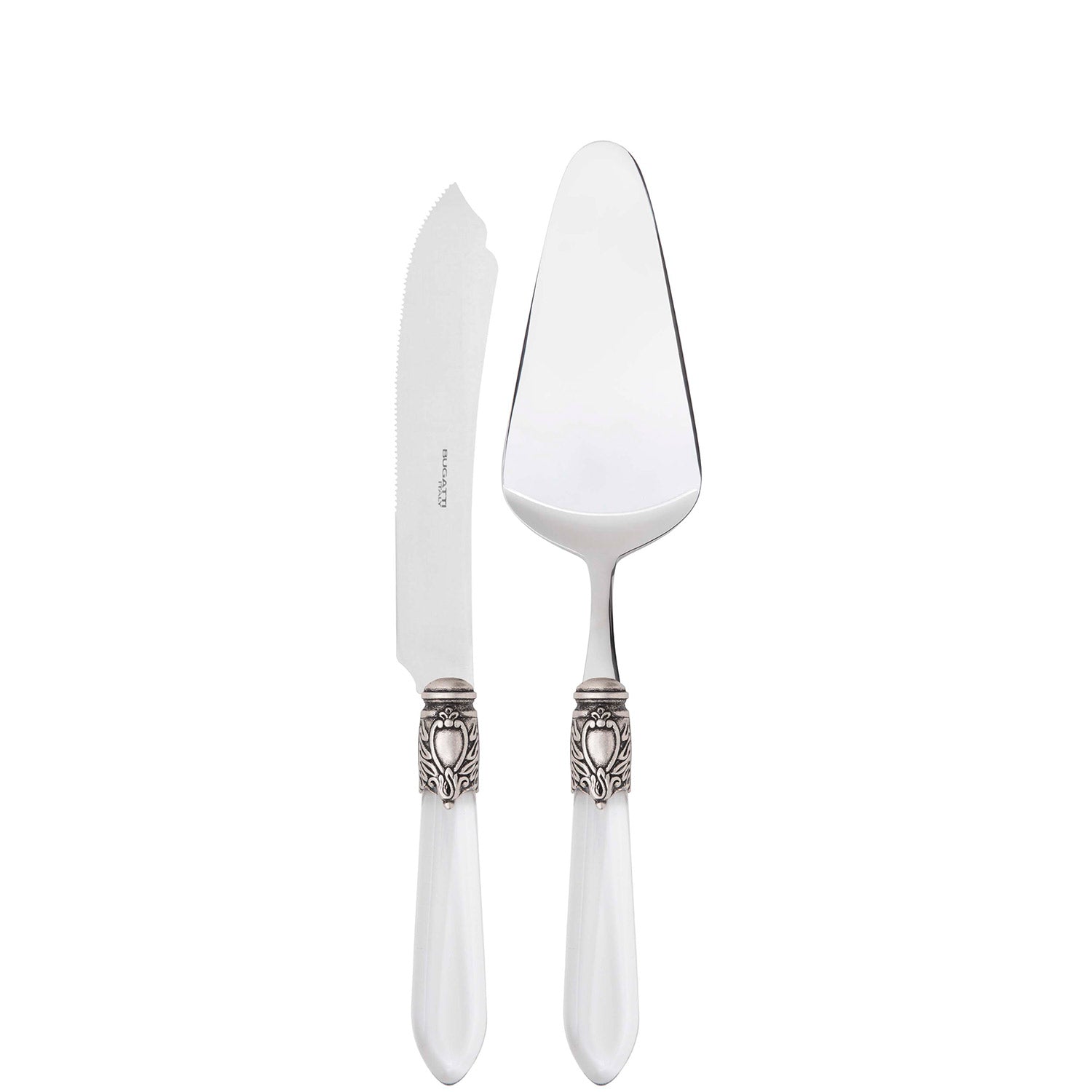 Oxford Antique 2 Piece Cake Serving set - Clear