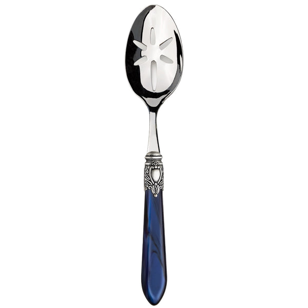Oxford Antique Slotted Serving Spoon - Royal Blue