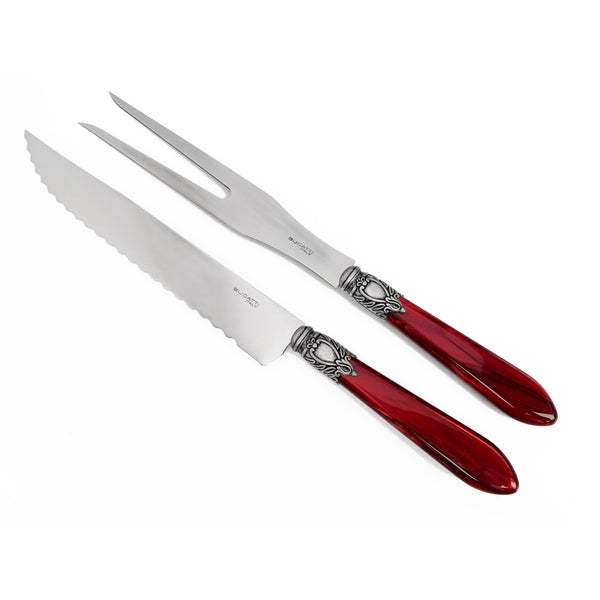Oxford Antique Roast Carving Set - Burgundy