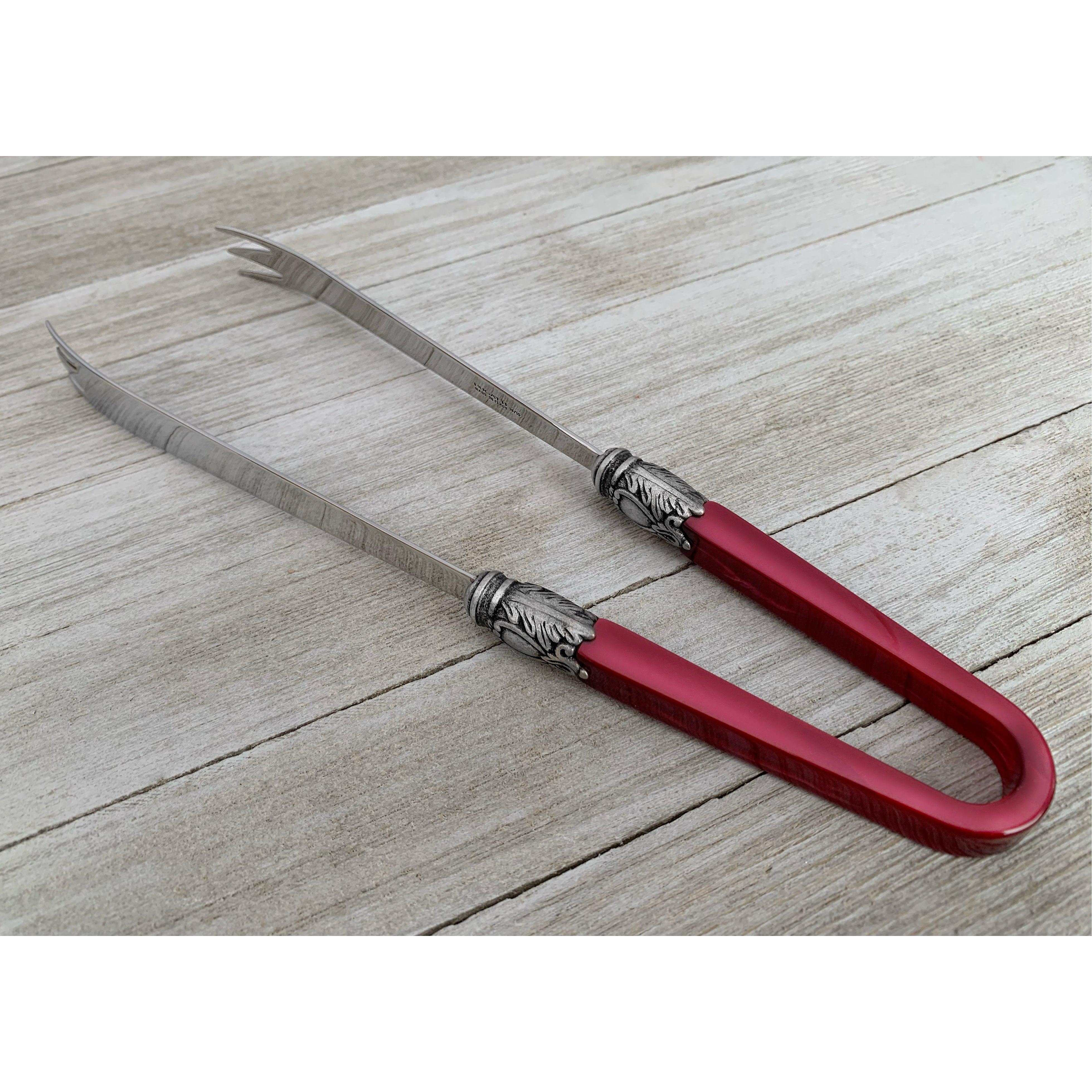 Oxford Antique Meat Tong  Burgundy