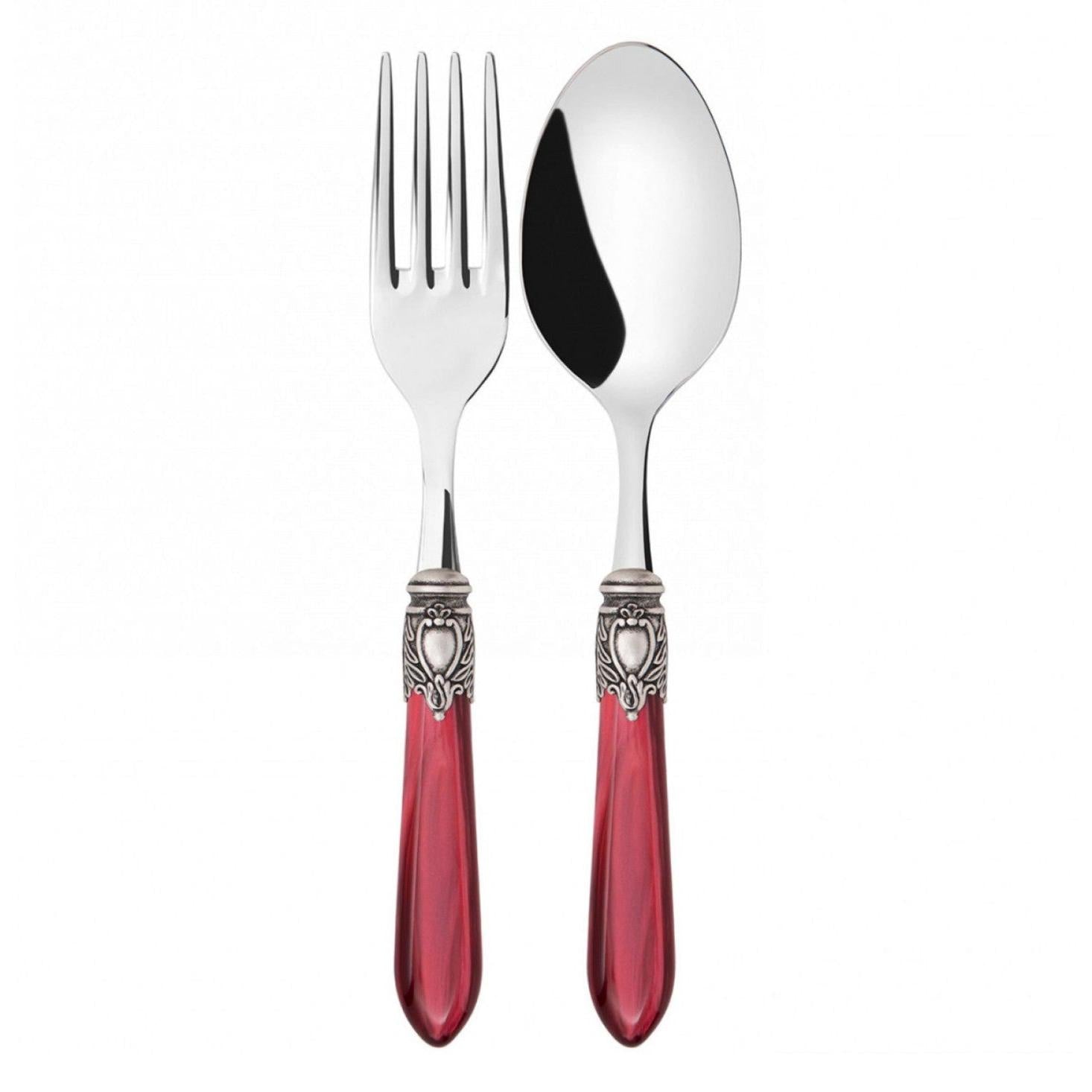 Oxford Antique 2 Piece Serving Set - Burgundy