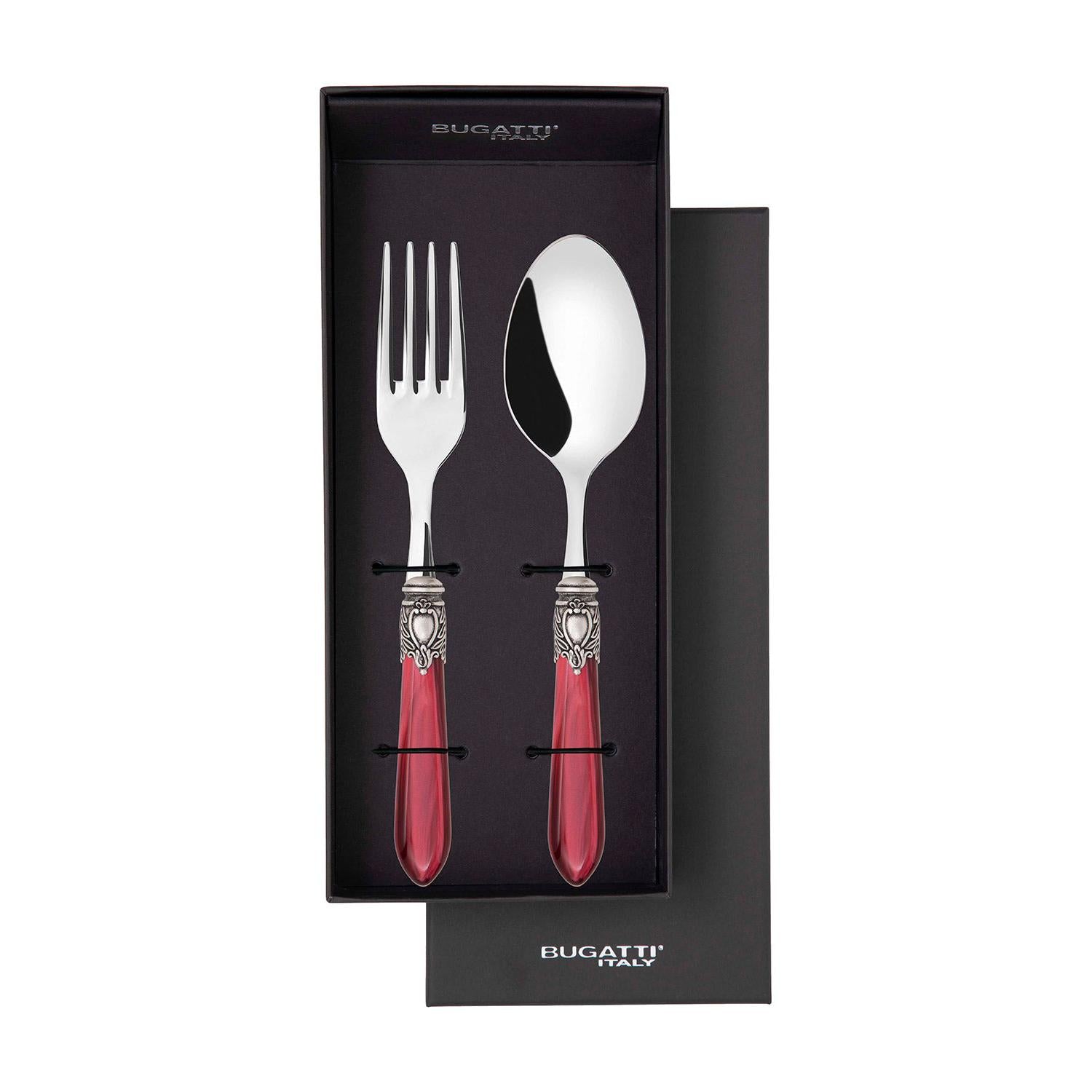 Oxford Antique 2 Piece Serving Set - Burgundy