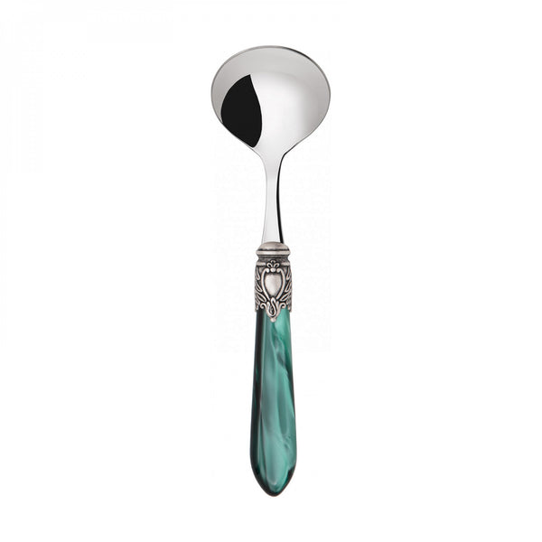 Oxford Antique Sauce / Gravy Ladle - Emerald Green