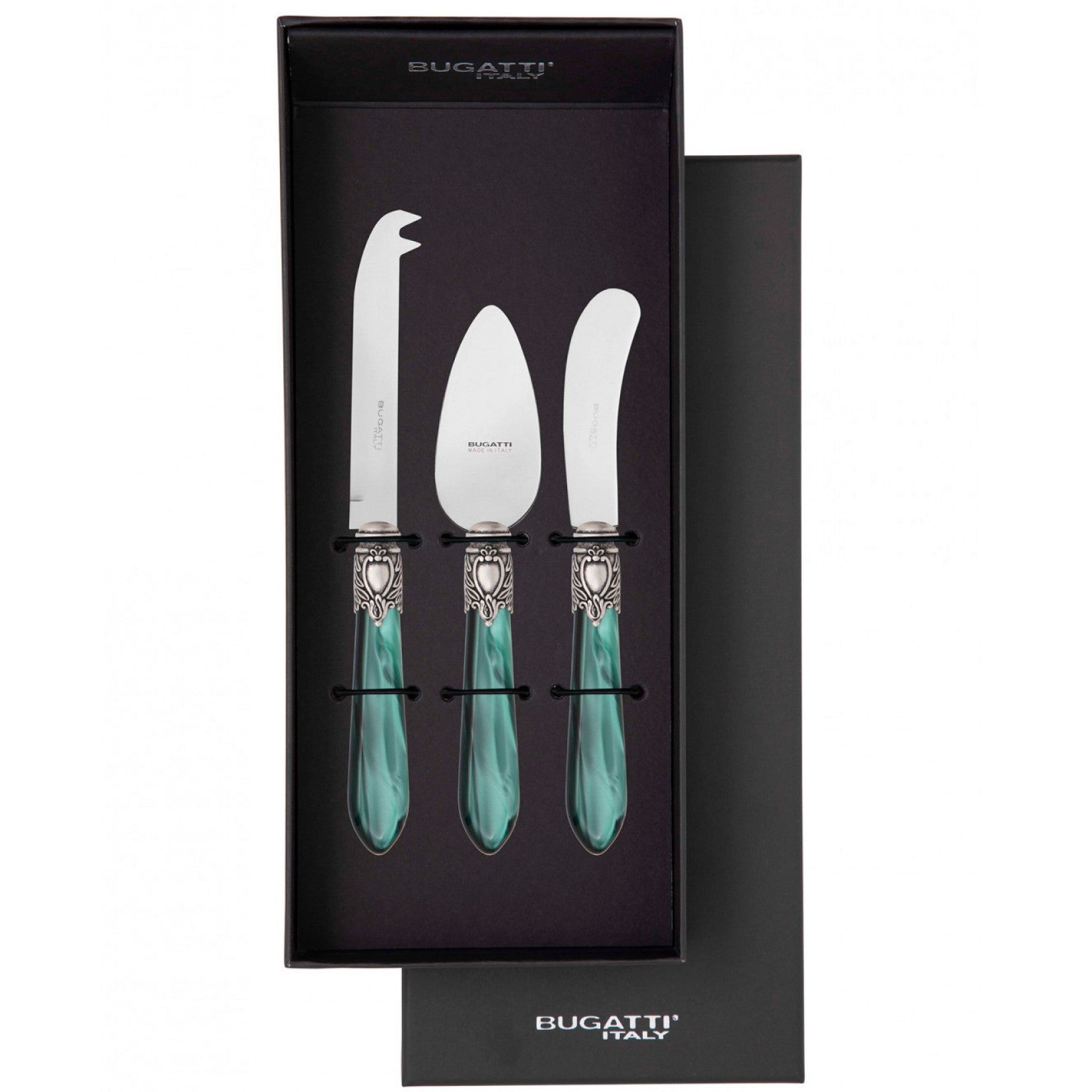 Oxford Antique Cheese Knives Set  Green