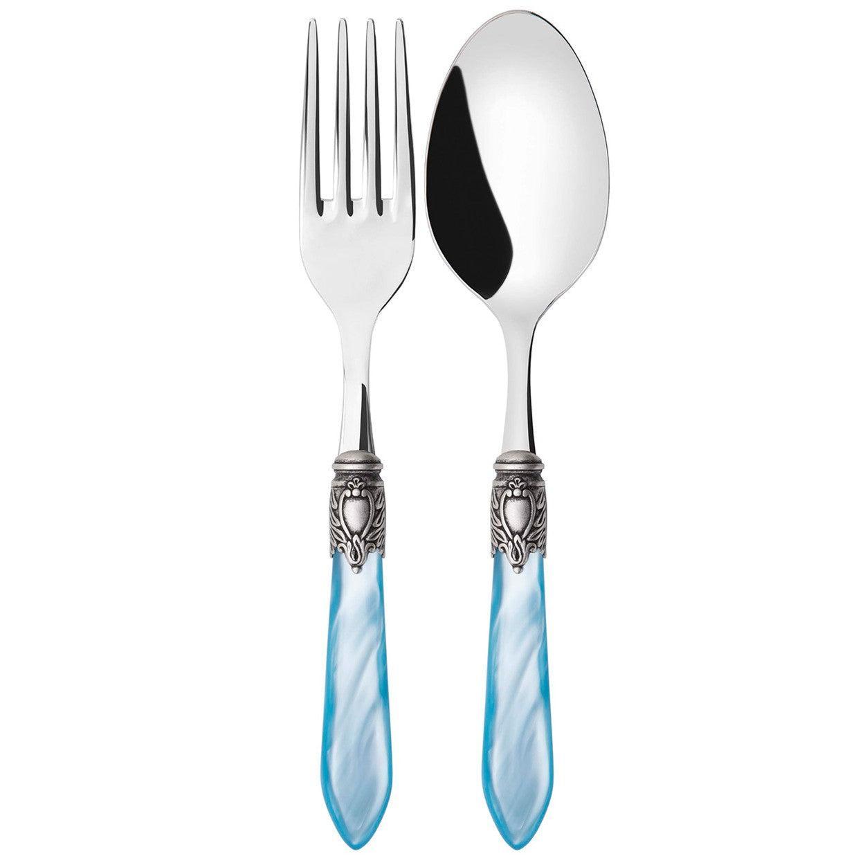 Oxford Antique 2 Piece Serving Set - Sky Blue