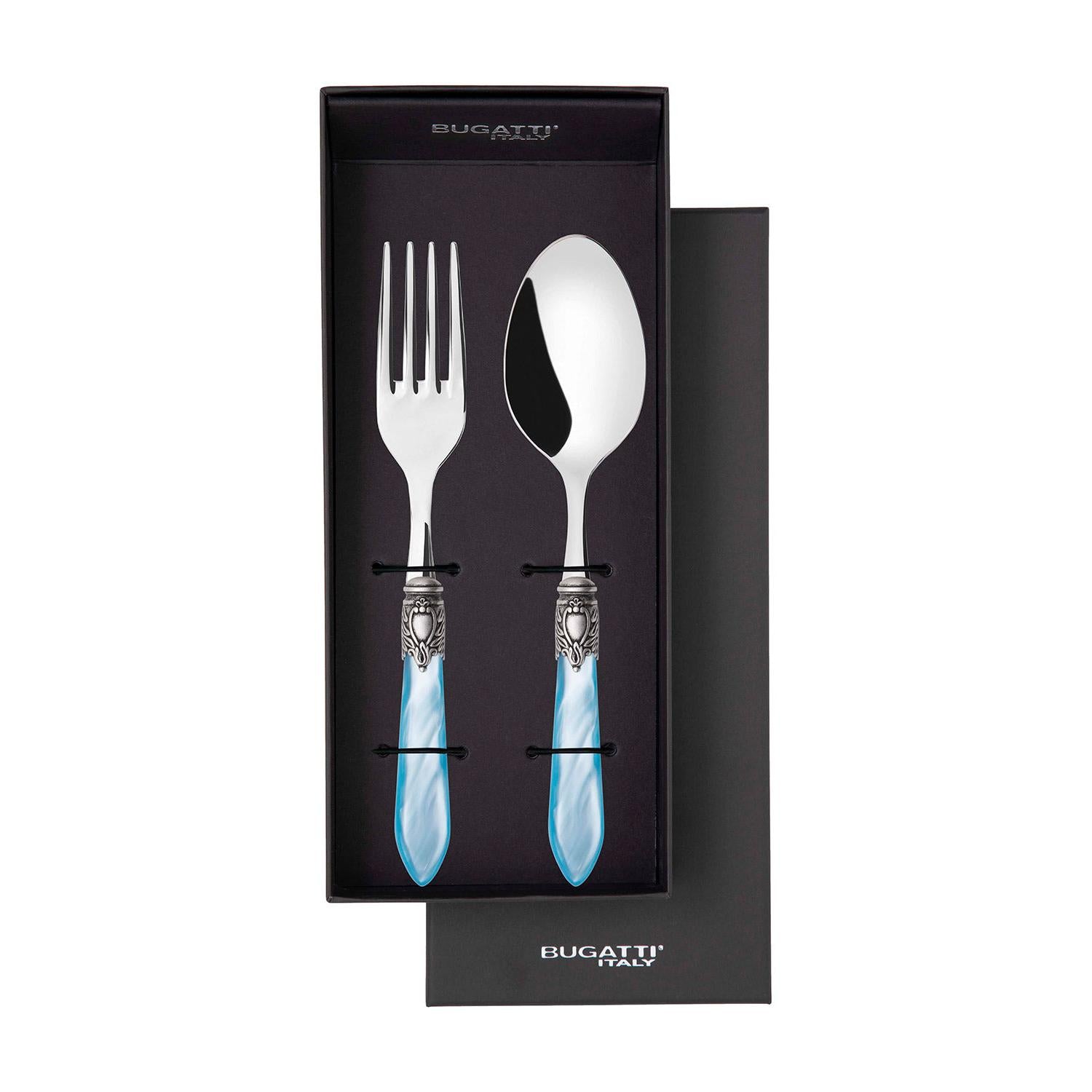 Oxford Antique 2 Piece Serving Set - Sky Blue