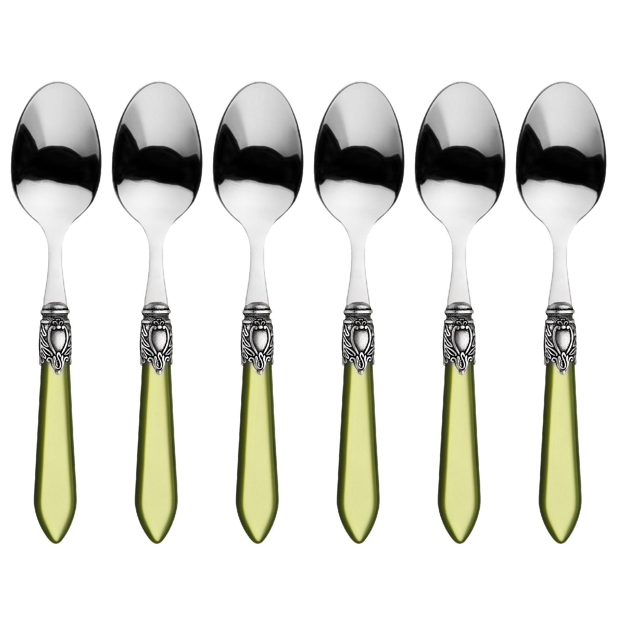 Oxford Antique Coffee Spoons Set Chartreuse
