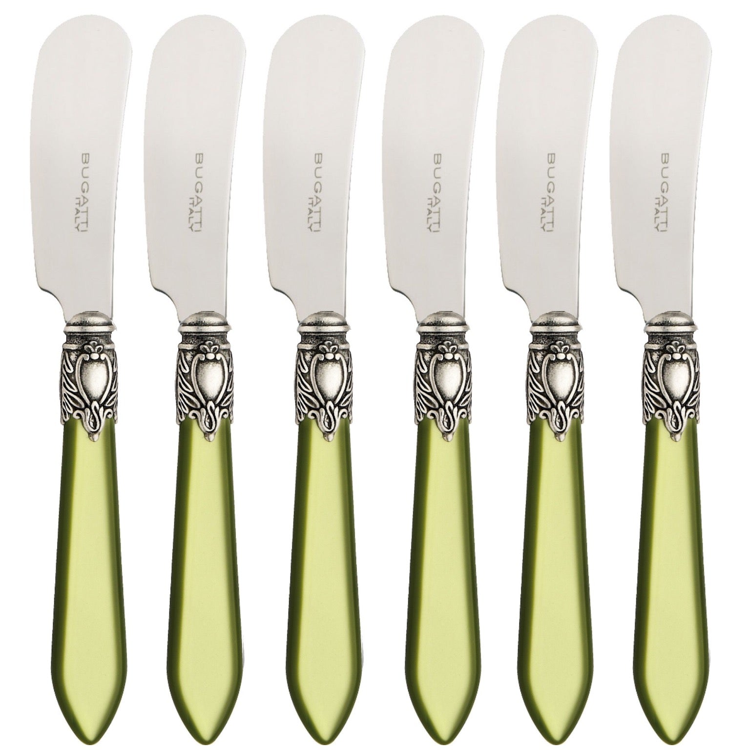 Oxford Antique Spreader / Butter Knife Set -  Chartreuse Green-Casa Bugatti USA