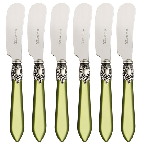 Oxford Antique Spreader / Butter Knife Set -  Chartreuse Green