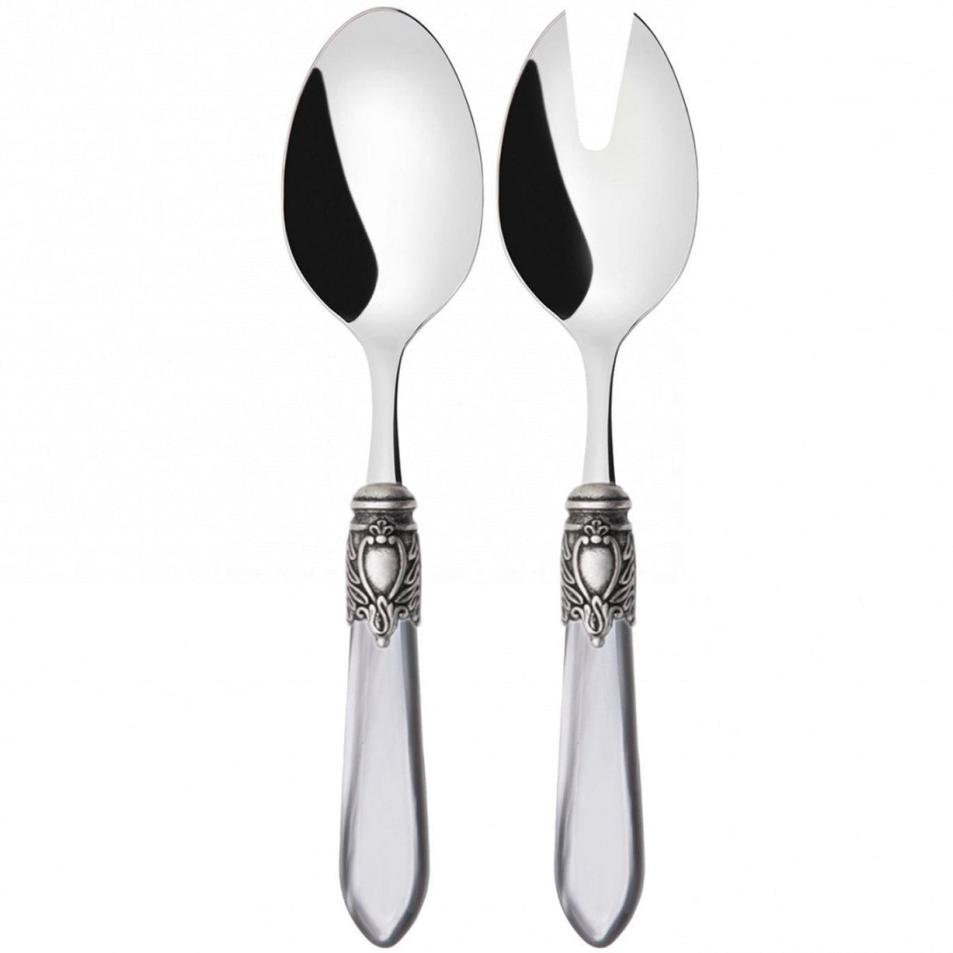Oxford Antique 2 Piece Salad Servers - Gray