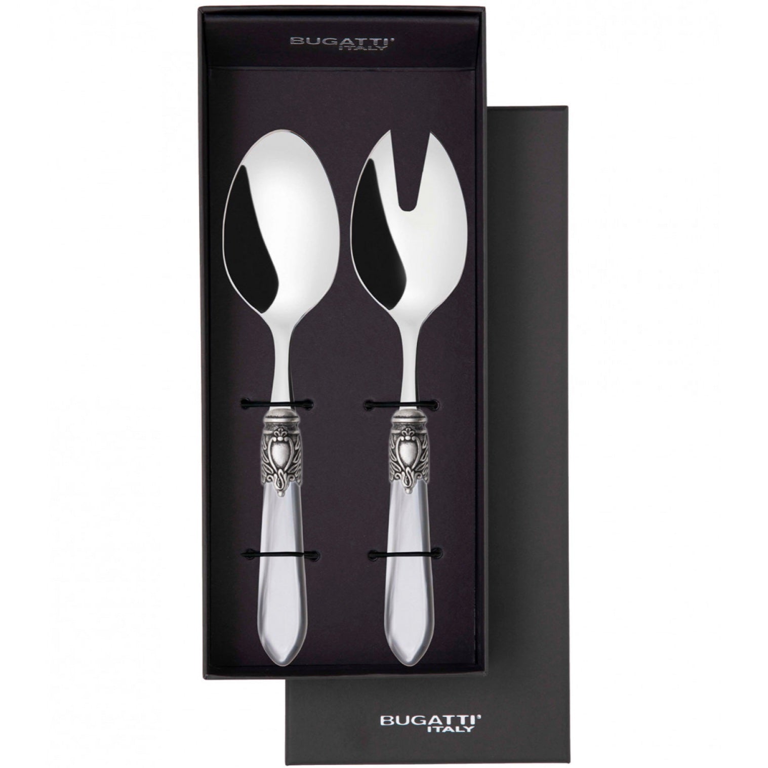 Oxford Antique 2 Piece Salad Servers - Gray