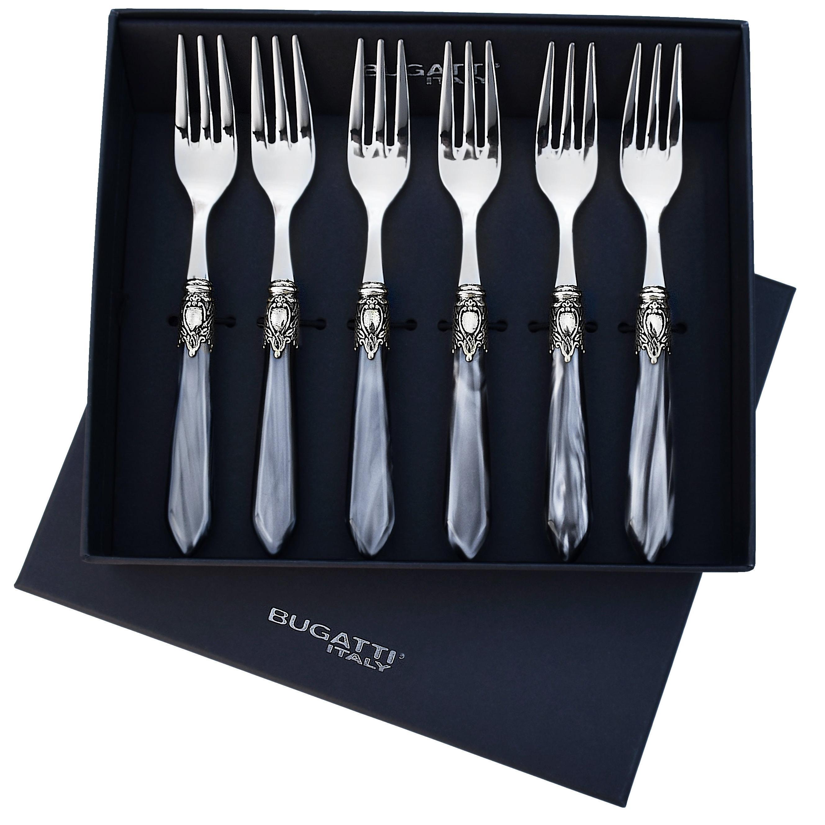 Oxford Antique Cocktail / Cake Forks Set Gray