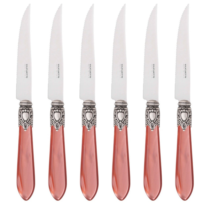 Oxford Antique 6 Piece Steak knife Set - Rust