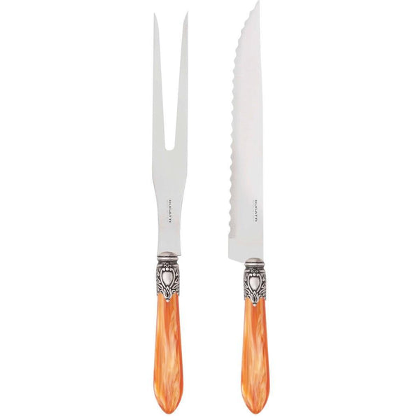 Oxford Antique Roast Carving Set - Tangerine