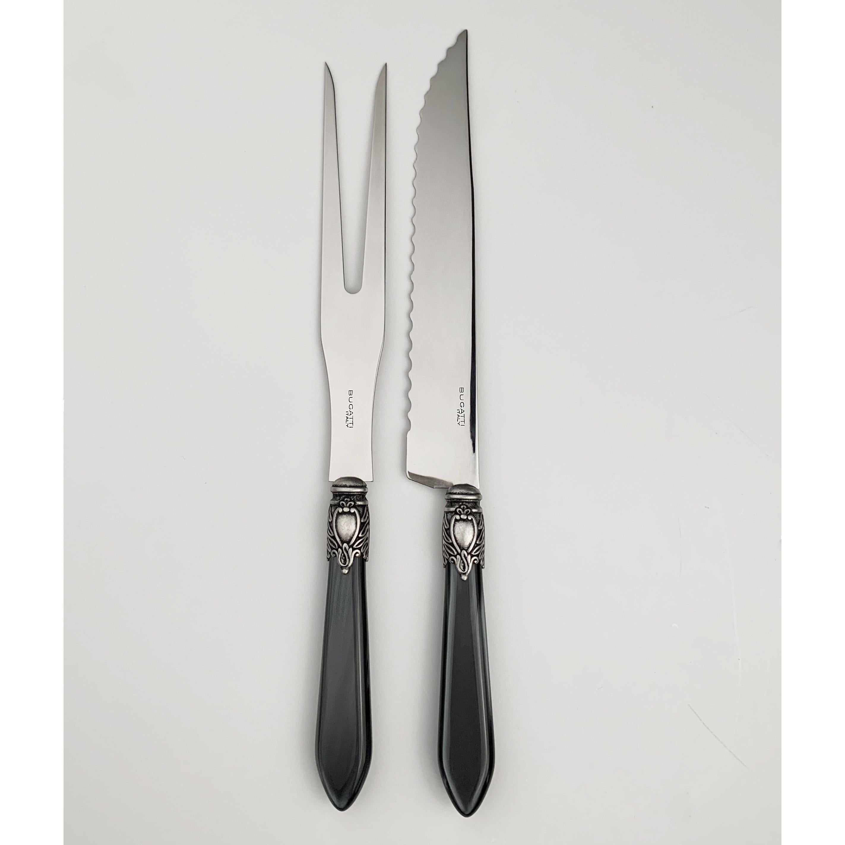 Oxford Antique Roast Carving Set - Charcoal