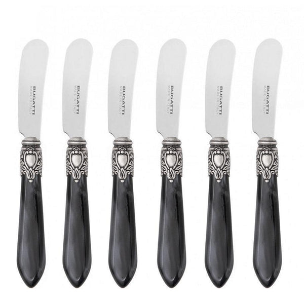 Oxford Antique Spreader / Butter Knife Set - Charcoal