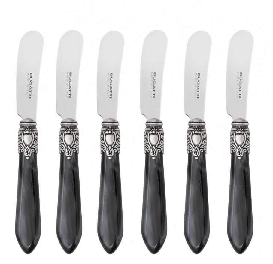 Oxford Antique 6 Spreader Knives - CHARCOAL