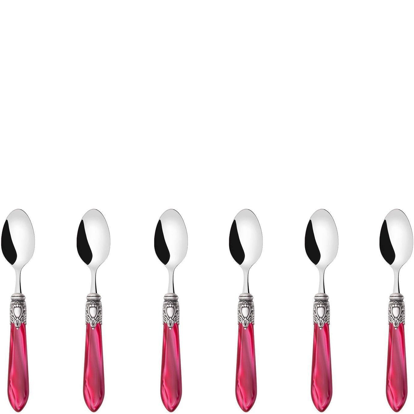 Oxford Antique Mocha Spoons Set Raspberry