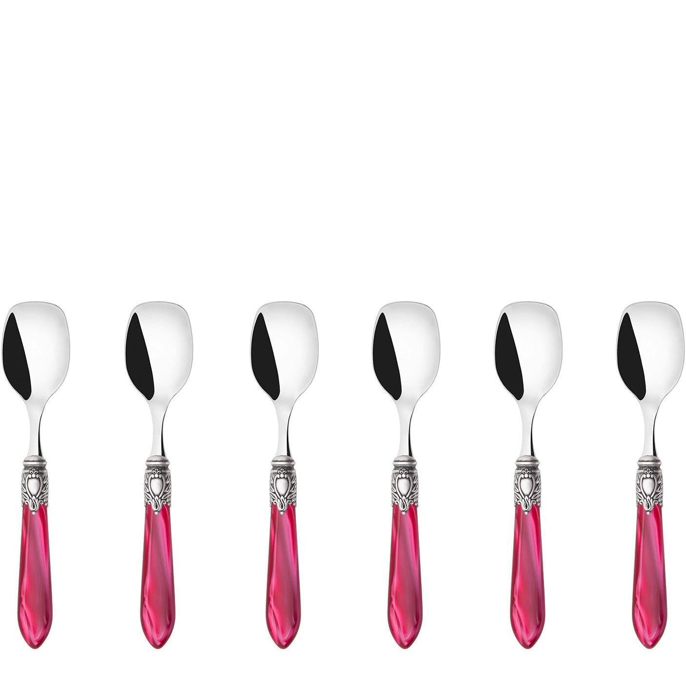 Oxford Antique Ice Cream Spoons Set  Raspberry