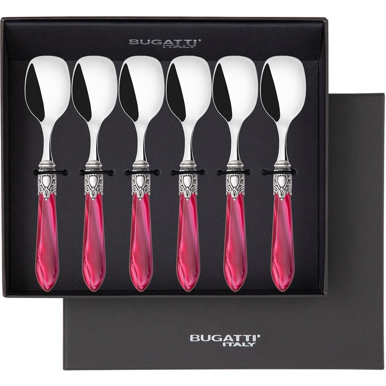 Oxford Antique Ice Cream Spoons Set  Raspberry