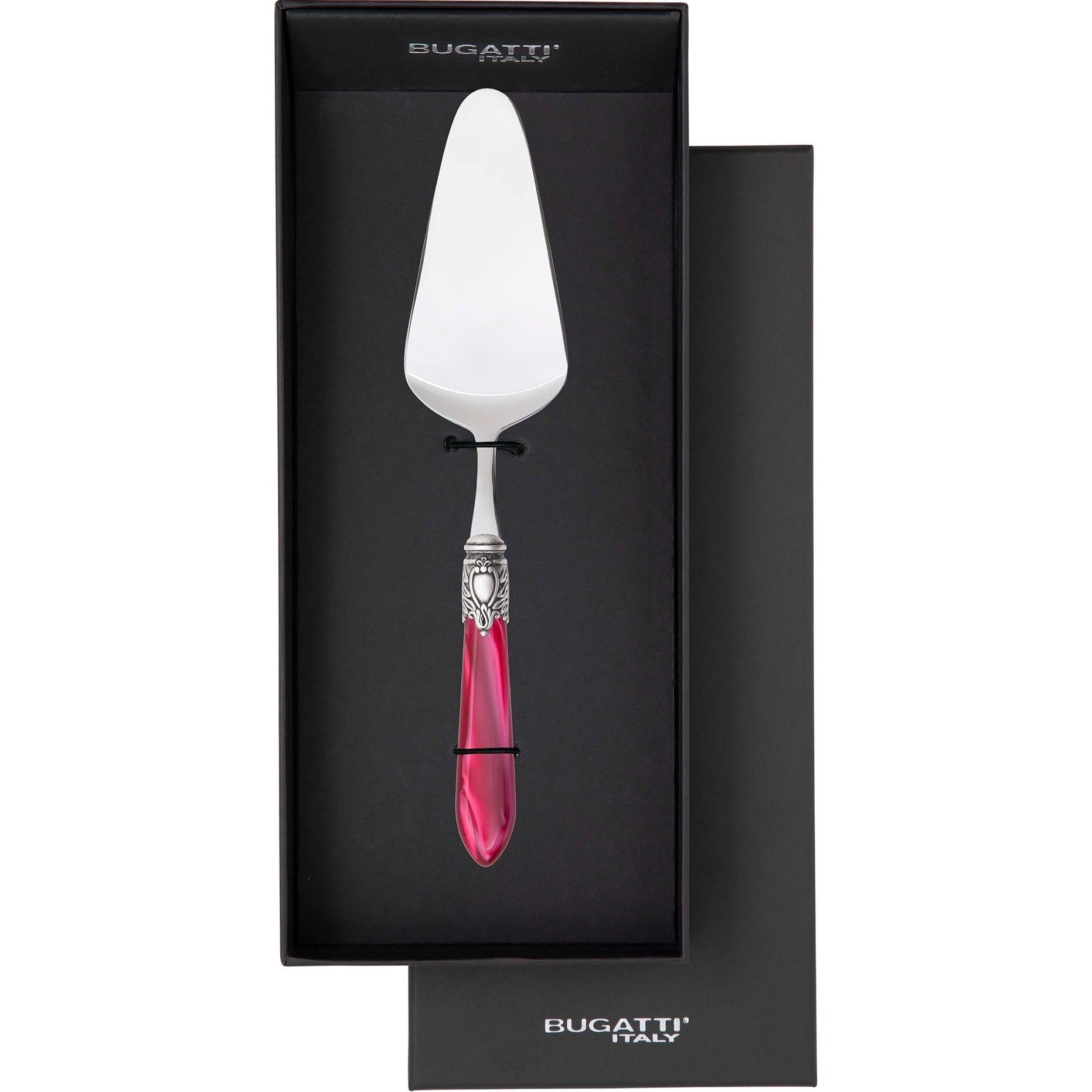 Oxford Antique Cake Server in gift box - Raspberry-Casa Bugatti USA