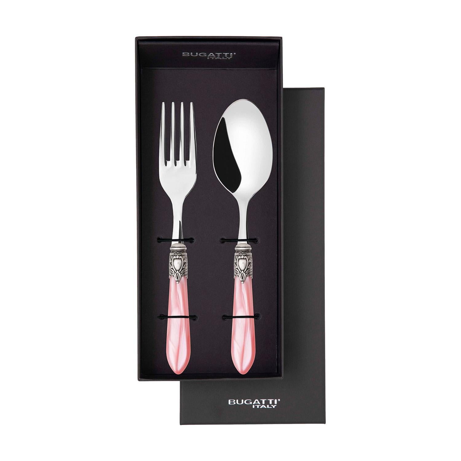 Oxford Antique 2 Piece Serving Set - Pink