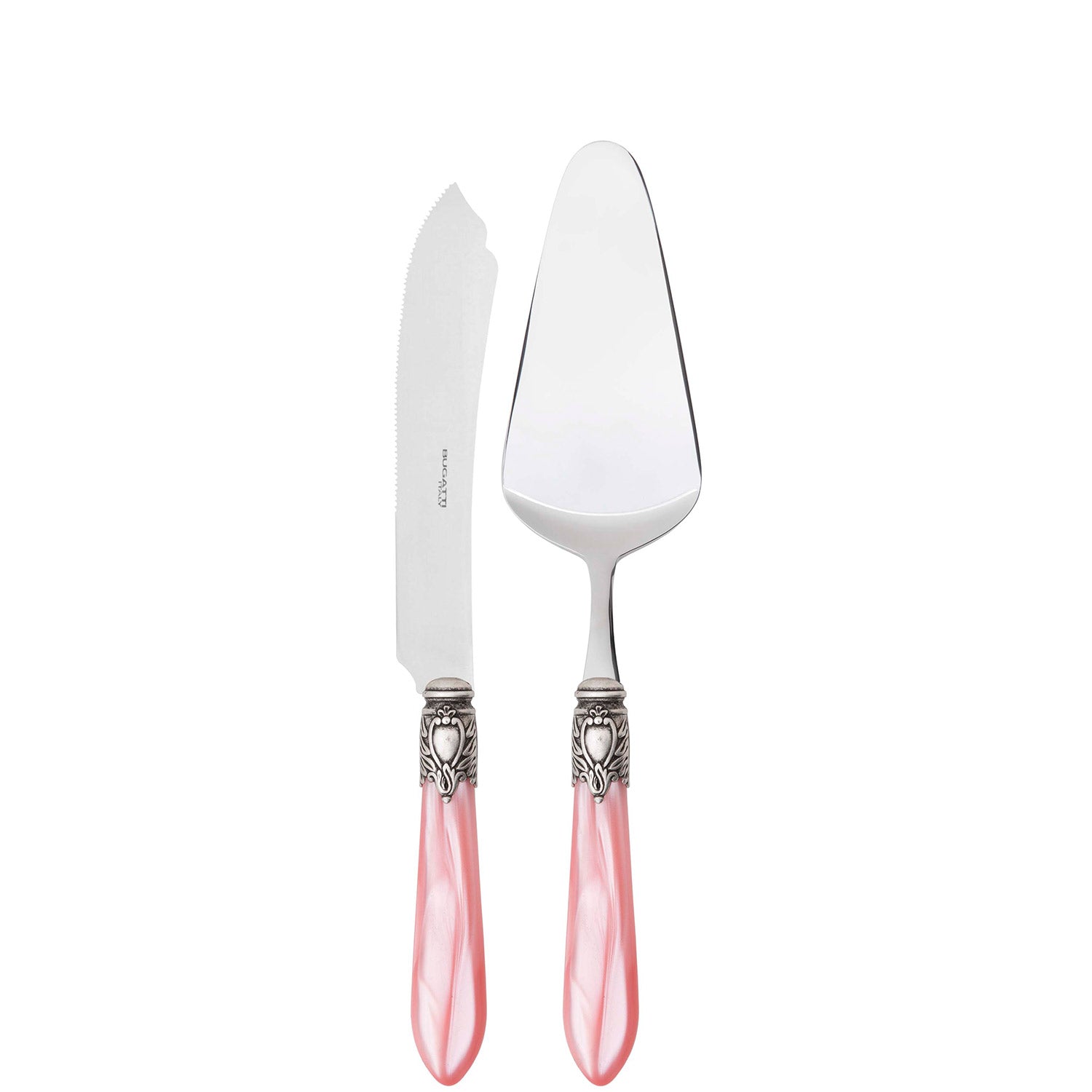 Oxford Antique 2 Piece Cake Serving set - Pink