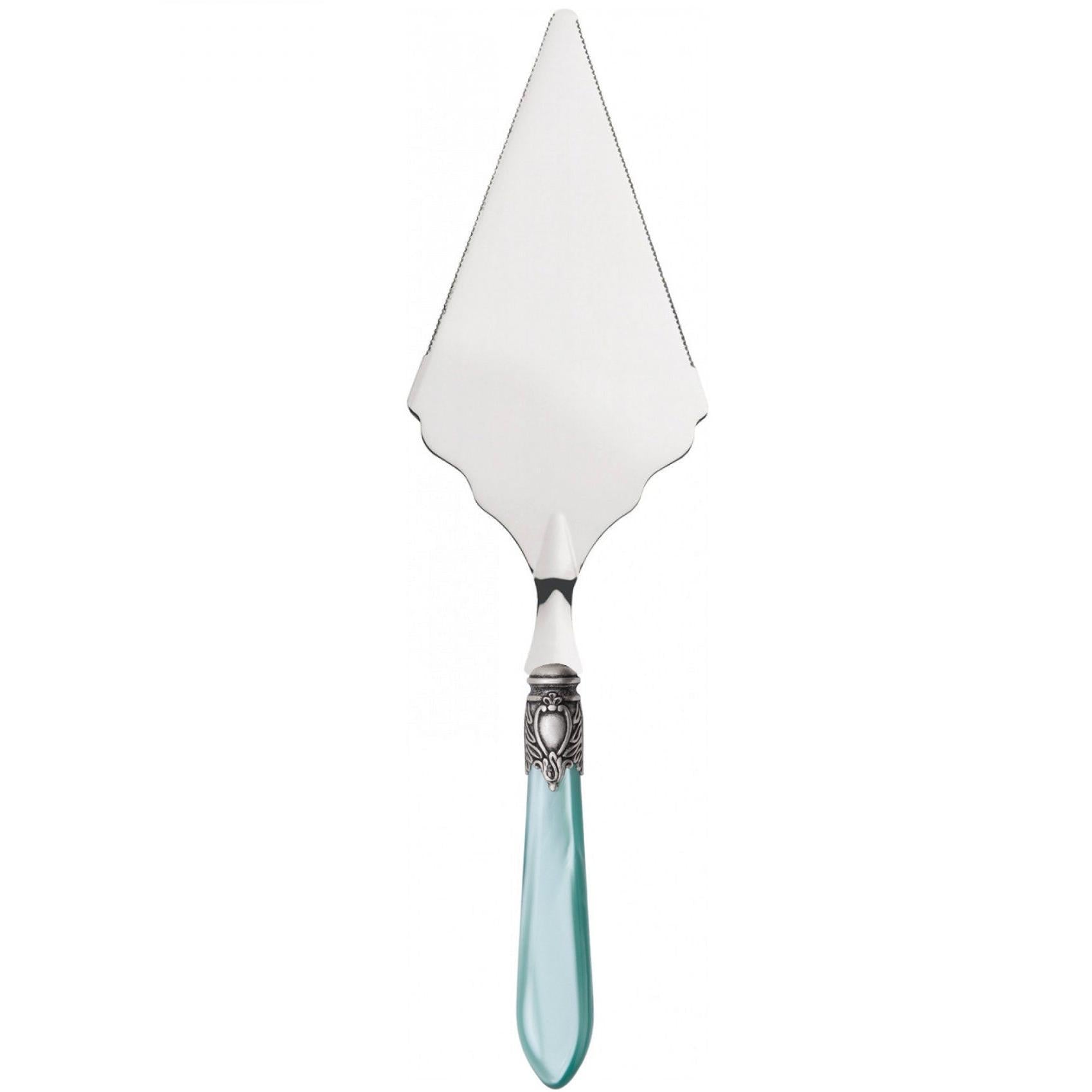 Oxford Antique Large Cake Server Serrated Aqua