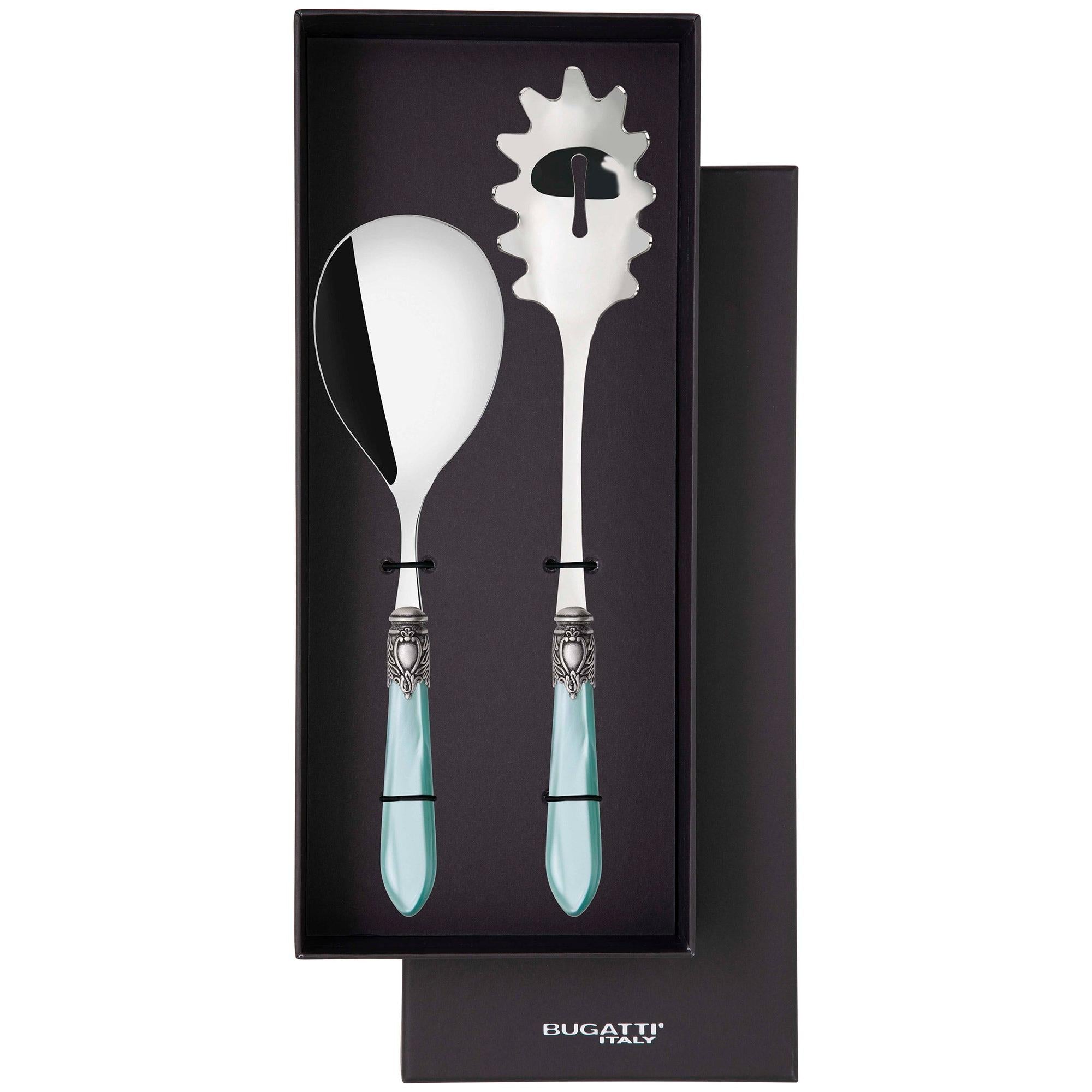 Oxford Antique 2 Piece Pasta  Set -  Aqua