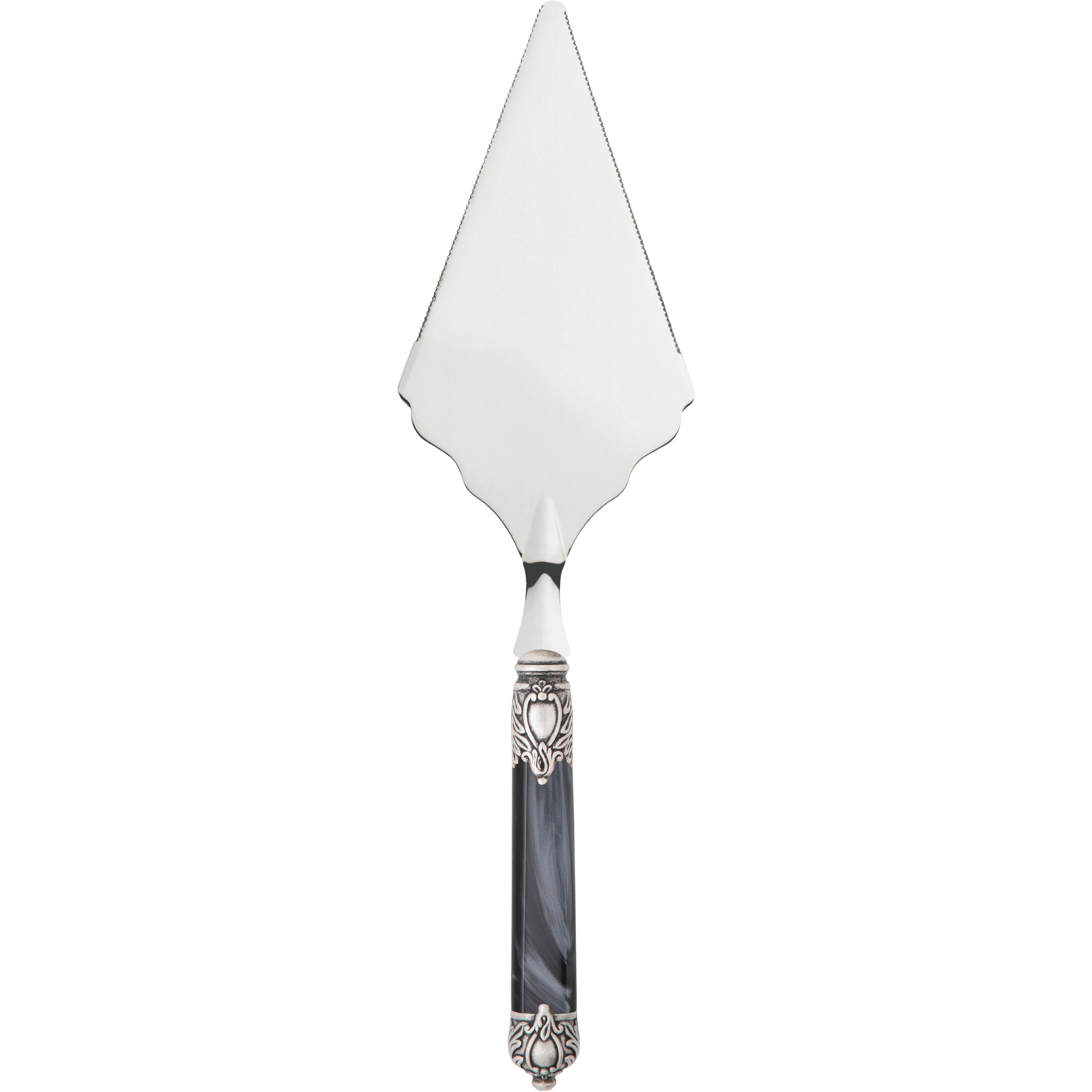 Rinascimento Antique Big Cake Server Serrated - Charcoal